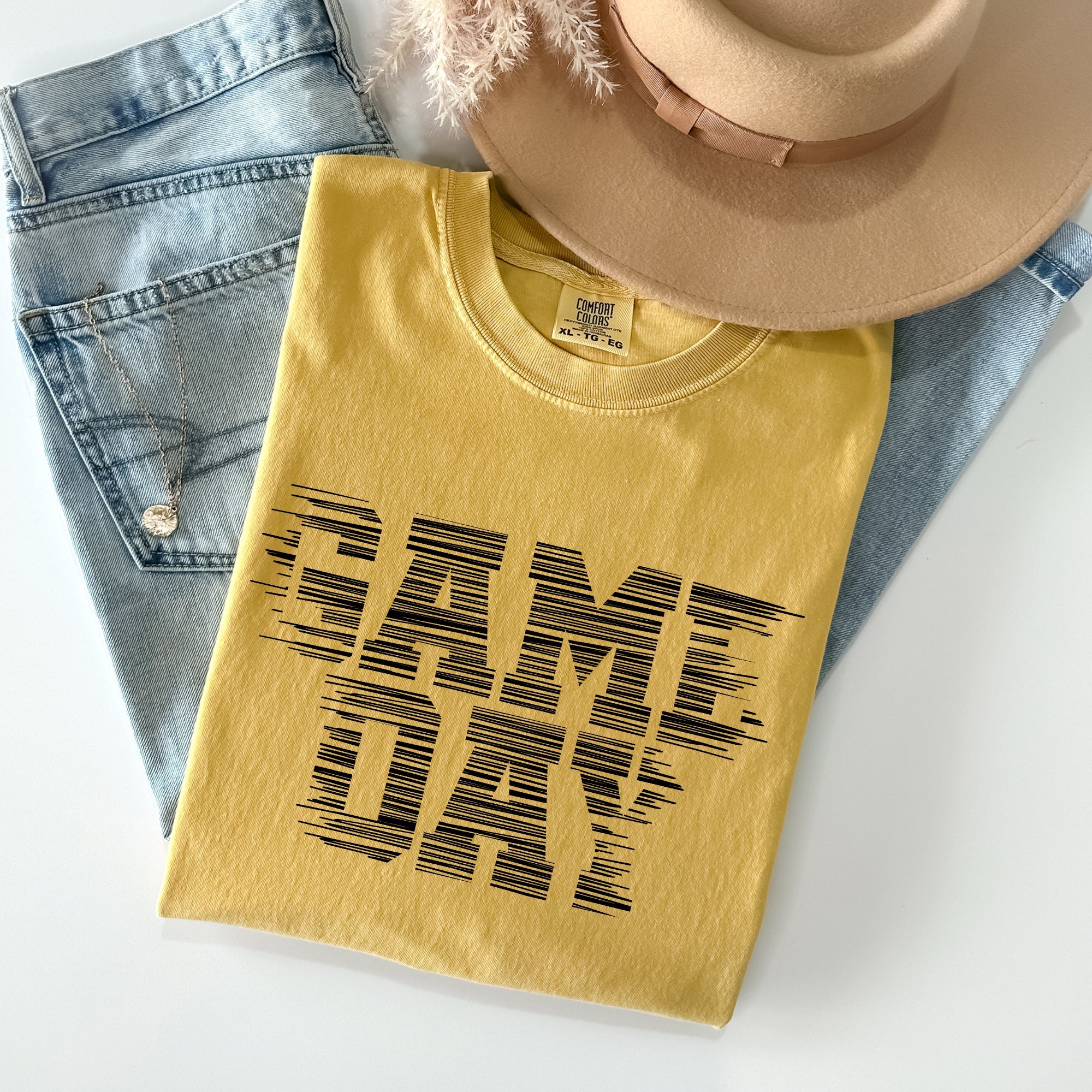 Game Day Vintage Football Tailgate Party Stadium Vibes For True Fans Comfort Colors Tee
