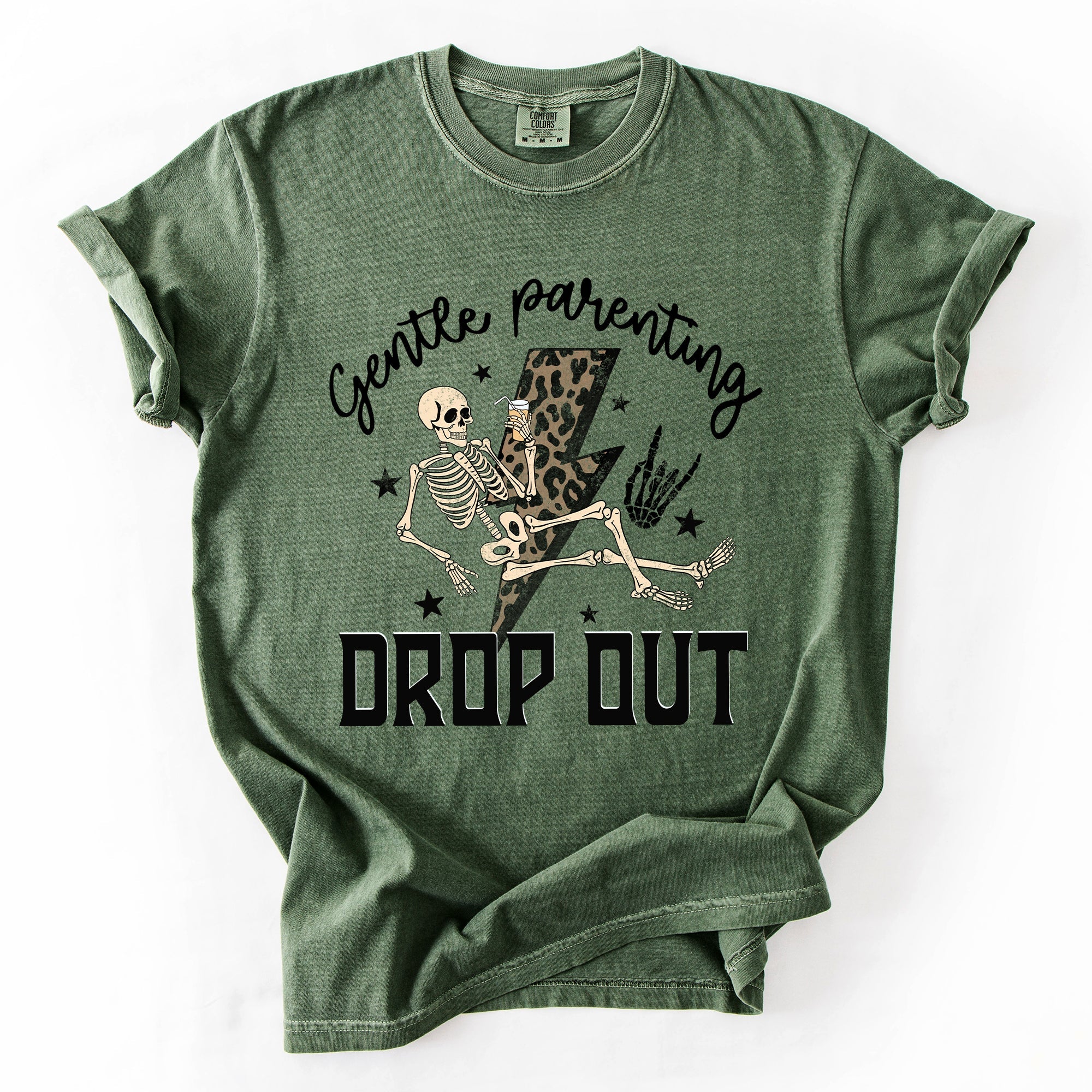 Gentle Parenting Drop Out Mama Mother's Day Choice Statement For Bold Moms Comfort Colors Tee