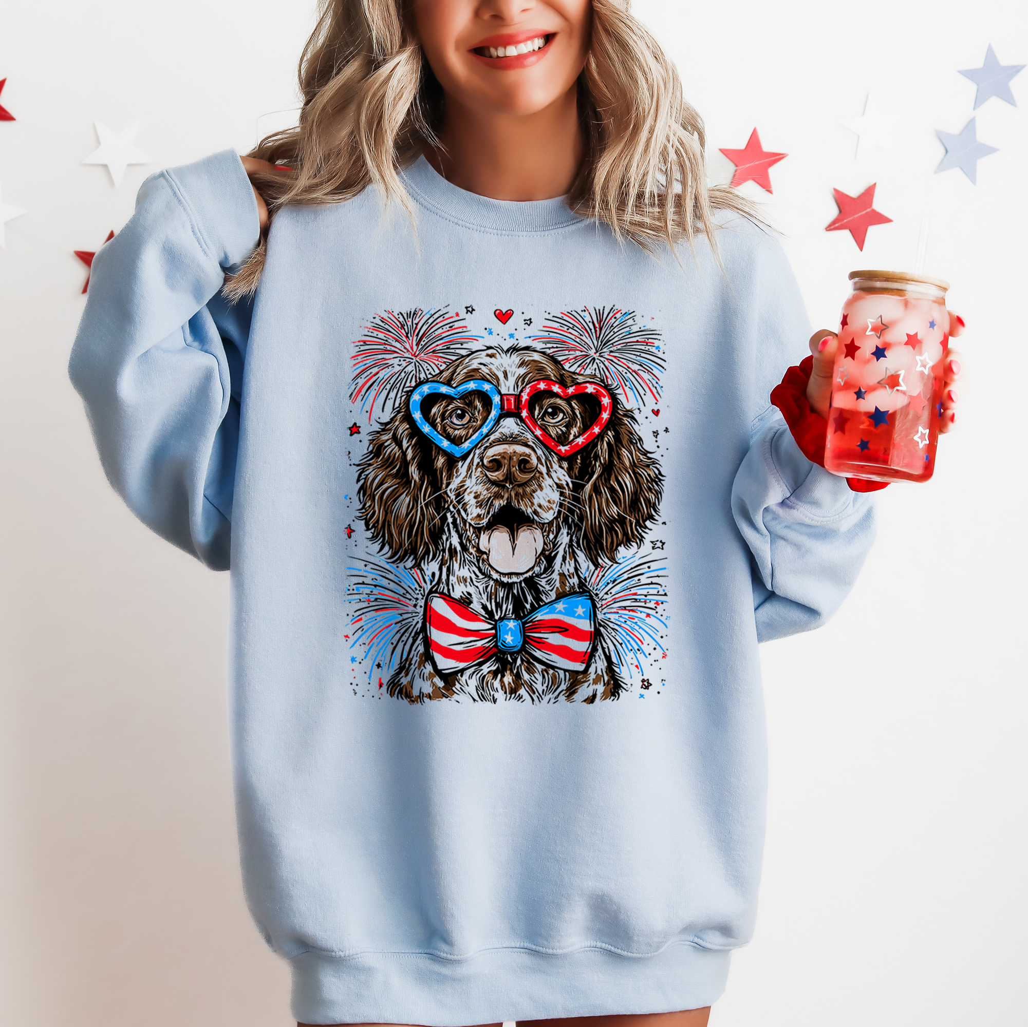 German Shorthaired Pointer Patriotic Dog USA Fourth Of July Limited Edition Sweatshirt