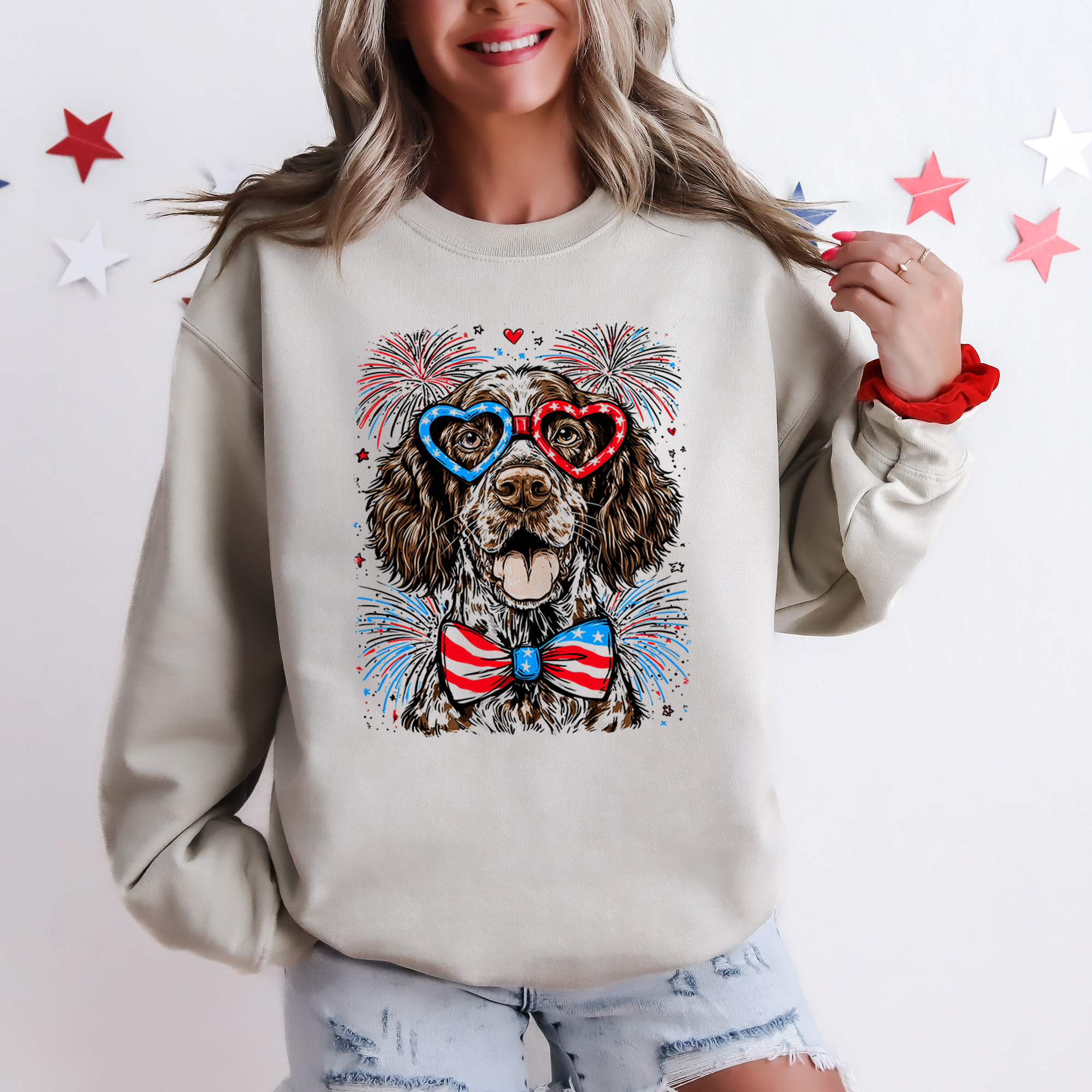 German Shorthaired Pointer Patriotic Dog USA Fourth Of July Limited Edition Sweatshirt