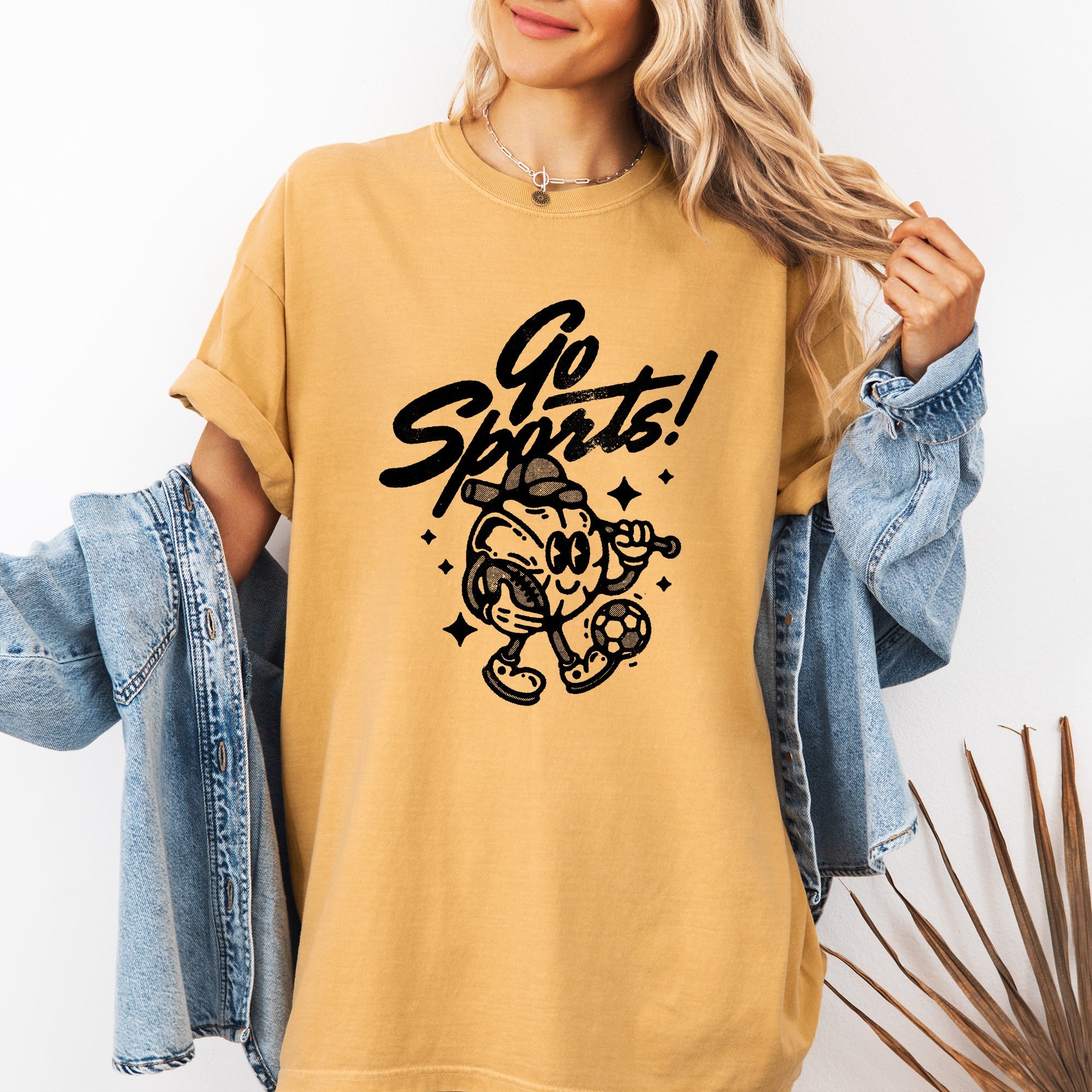 Go Sports Tailgate Party All Sports Theme Graphic Celebration Comfort Colors Tee