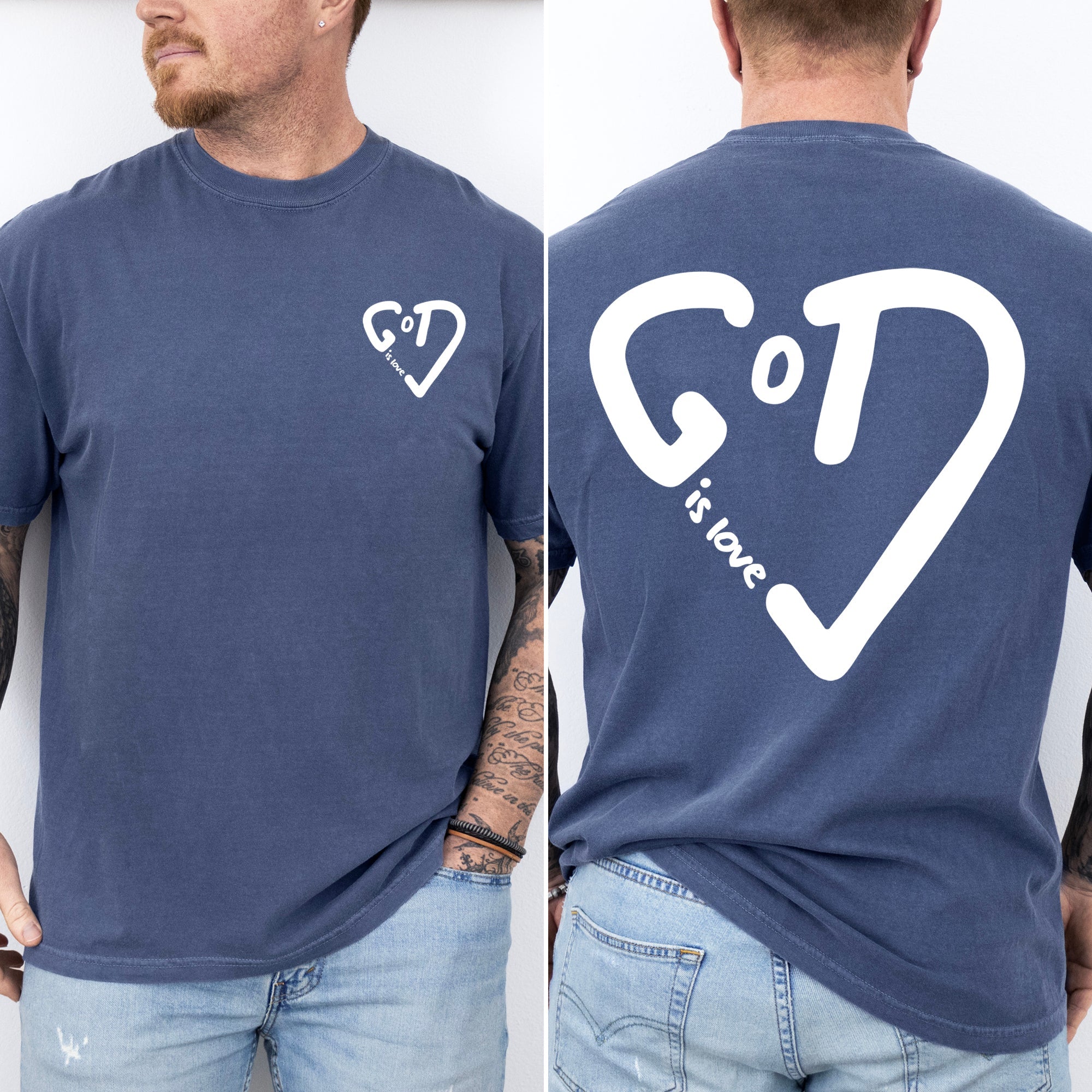 God Is Love Bible Christ Gospel Faith Christian Inspirational Scripture Verse For Believers Comfort Colors Tee