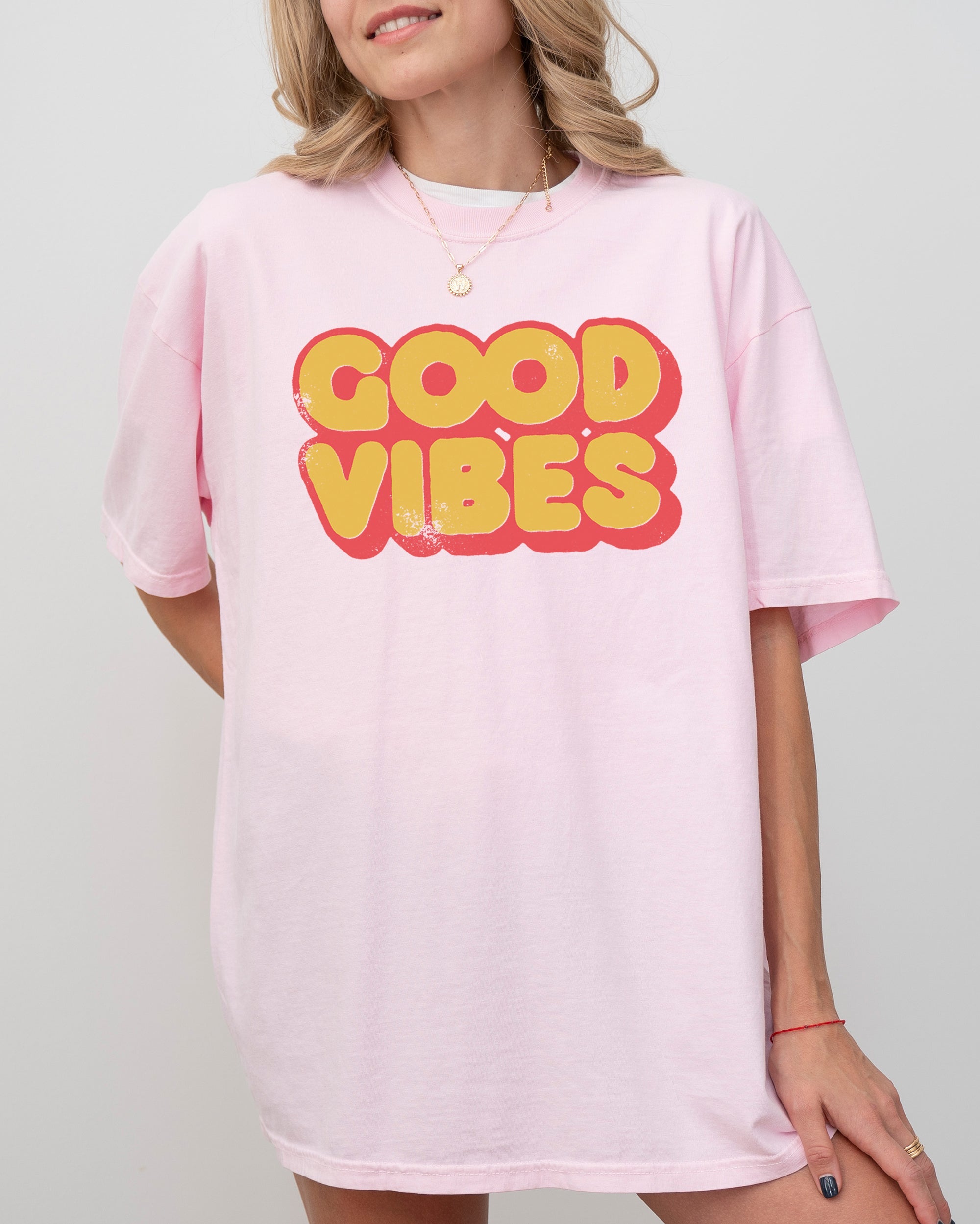 Good Vibes Good Times Retro Cool Vintage Everyday Classic Style For Bright Mornings And Late Nights Comfort Colors Tee
