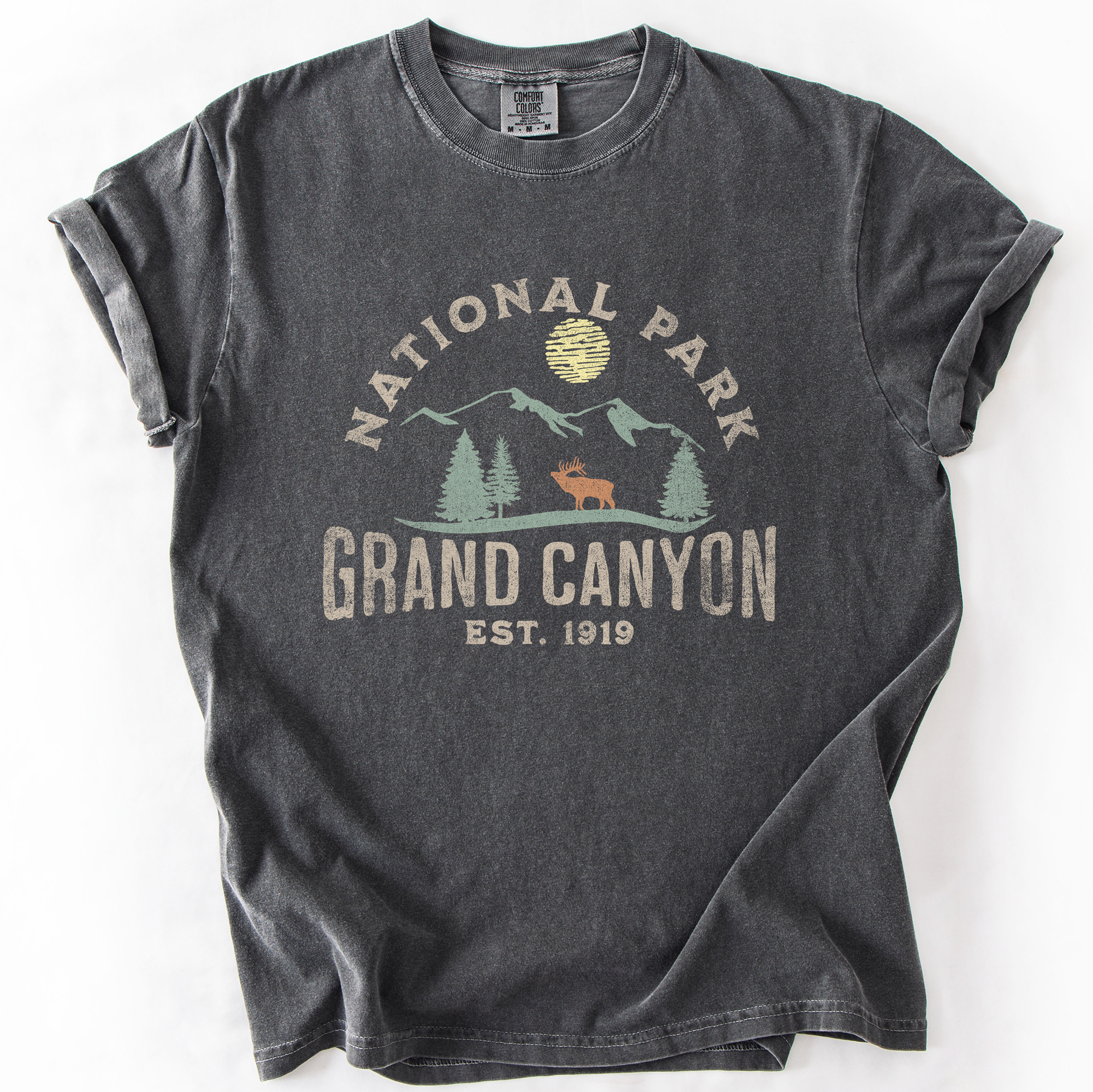Grand Canyon National Park Nature Outdoors Camping Hiking Adventure Trails Comfort Colors Tee