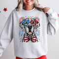 Great Dane Patriotic Dog 4th Of July USA Pride For Pet Lover Premium Cozy Sweatshirt