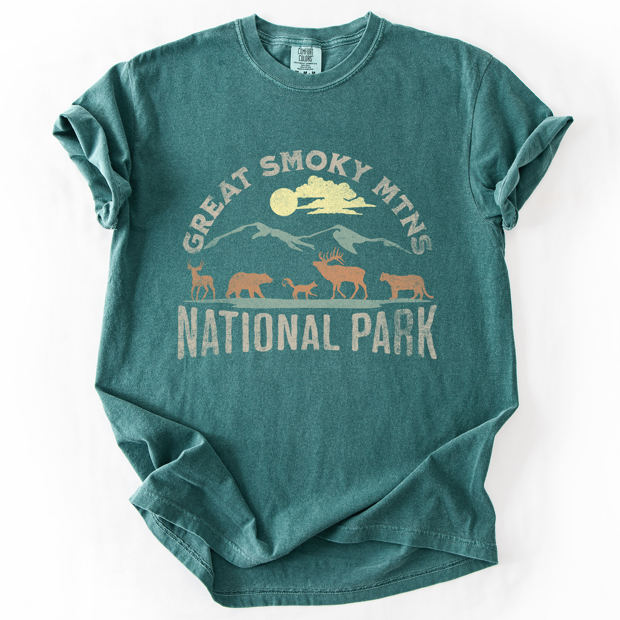 Great Smoky Mountains National Park Nature Outdoors Camping Hiking Comfort Colors Tee