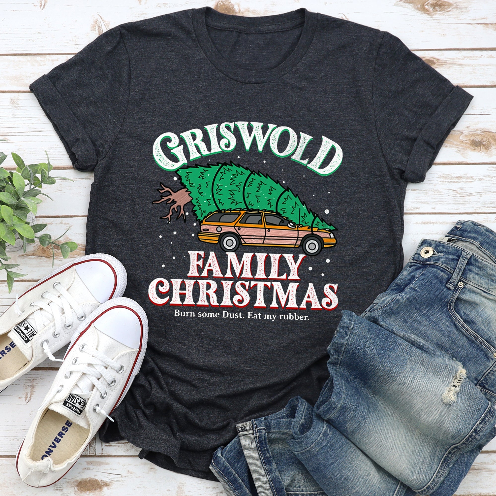 Griswold Family Christmas Tree Vacation Retro Classic Movie Icon Design Graphic Tee