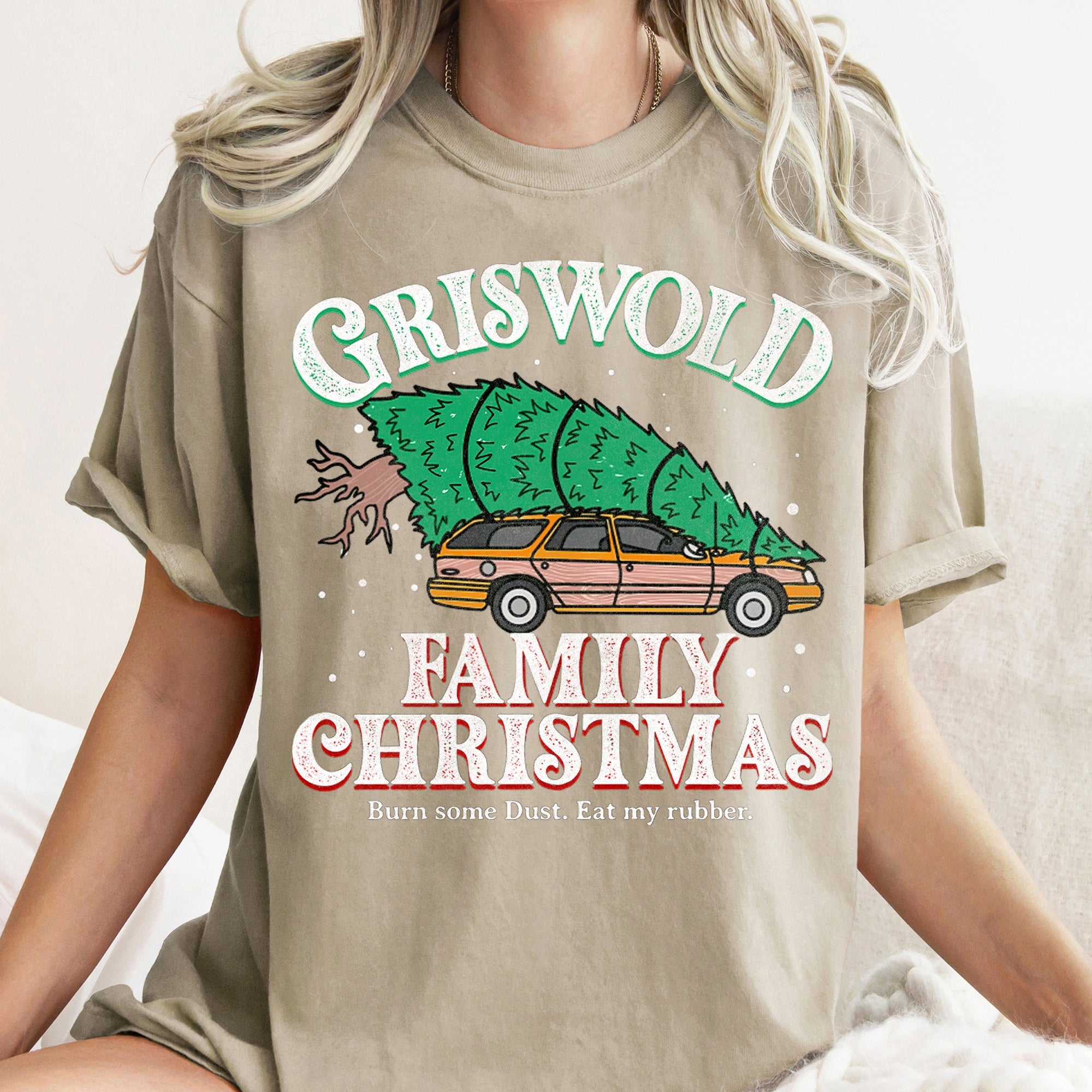 Griswold Family Christmas Tree Vacation Retro Classic Movie Holiday Comfort Colors Tee