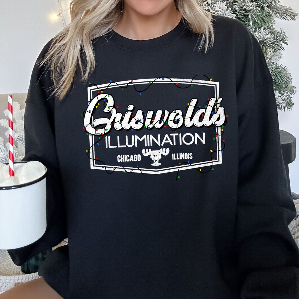 Griswold's Illumination Christmas Lights Extravaganza Display Inspired By The Classic Vacation Scene Sweatshirt