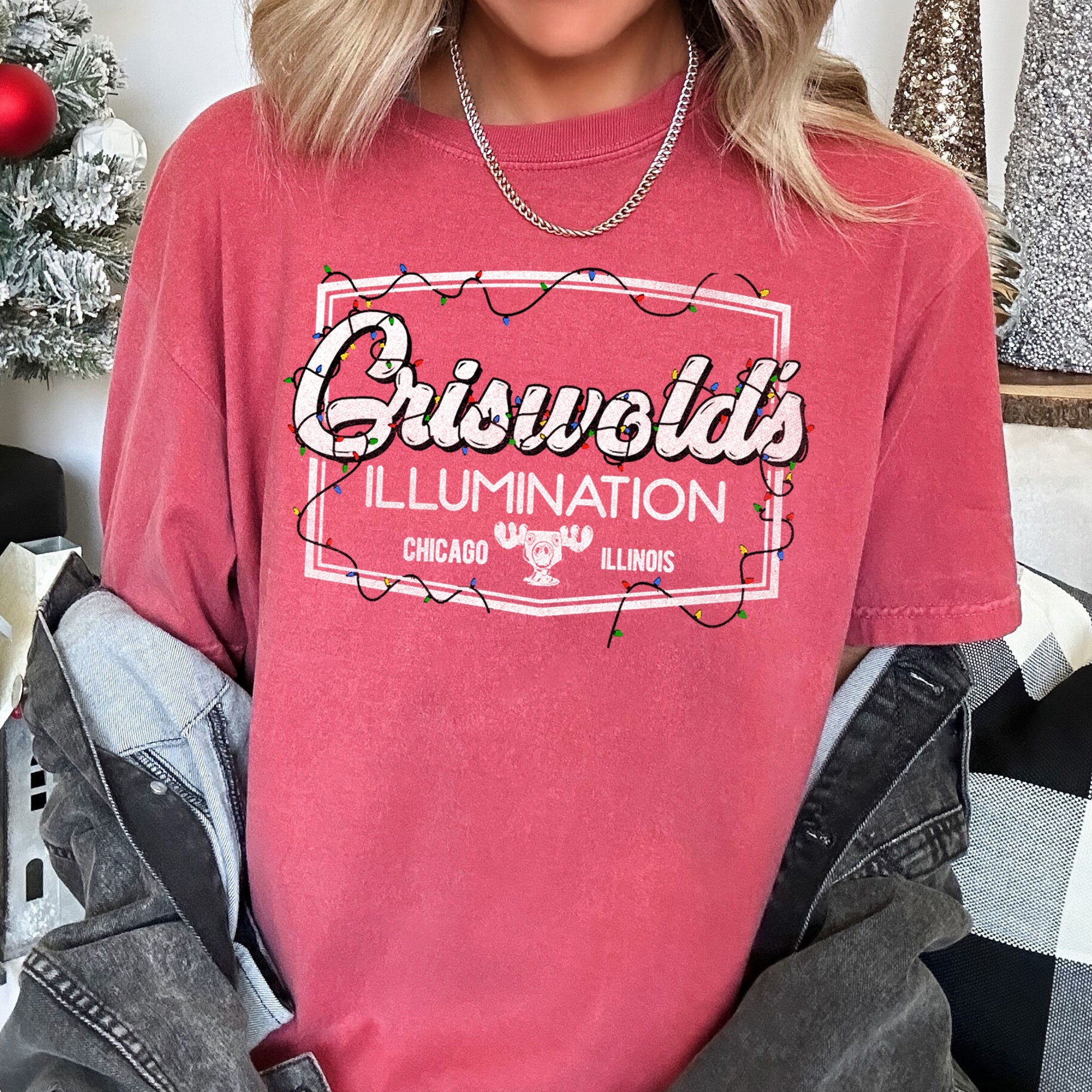 Griswold's Illumination Christmas Vacation Retro Classic Movie Comfort Colors Tee