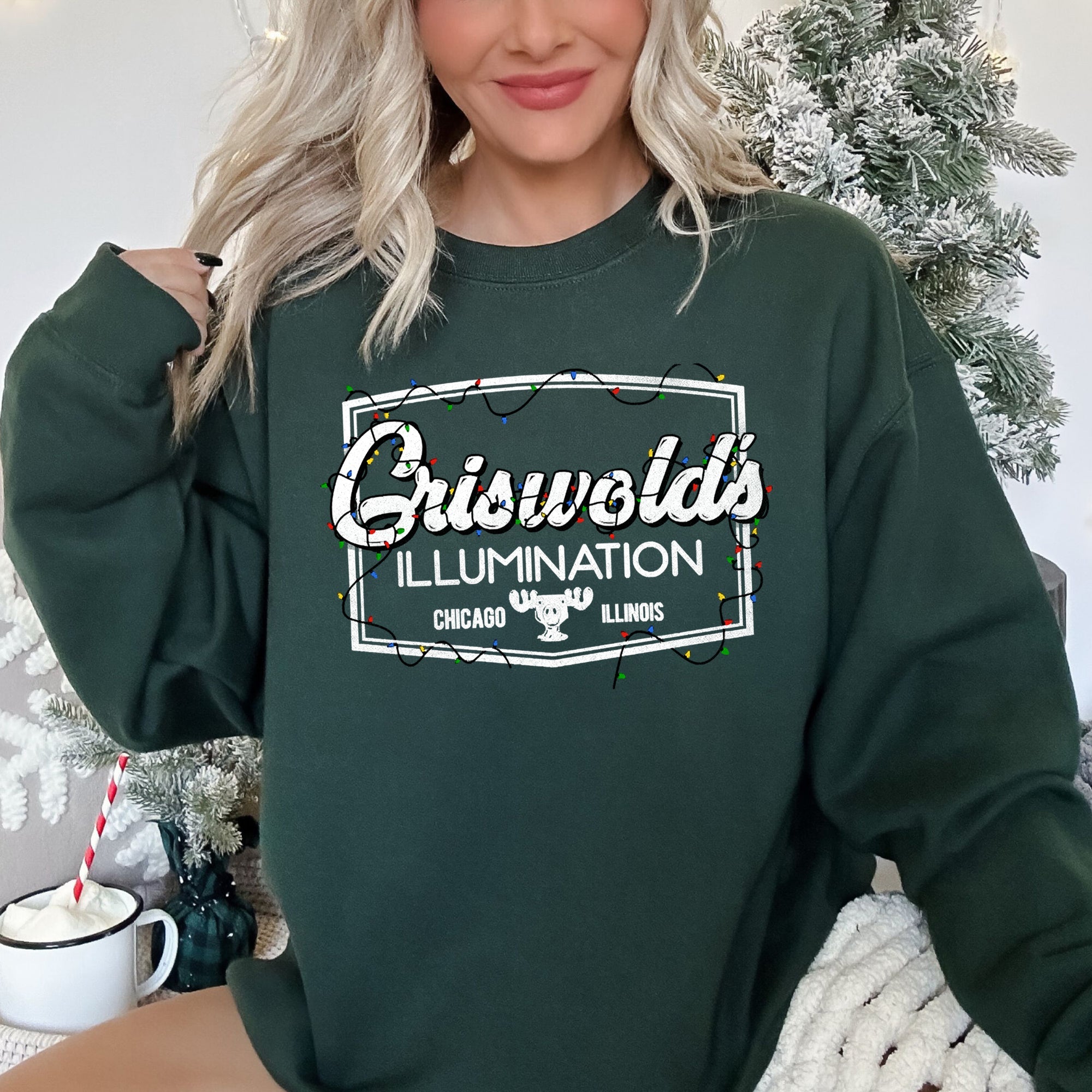 Griswold's Illumination Christmas Lights Extravaganza Display Inspired By The Classic Vacation Scene Sweatshirt