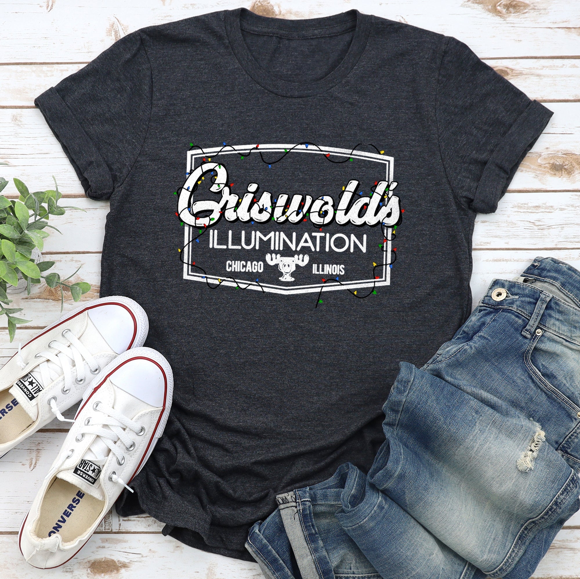 Griswold's Illumination Christmas Vacation Retro Classic Movie Limited Edition Graphic Tee