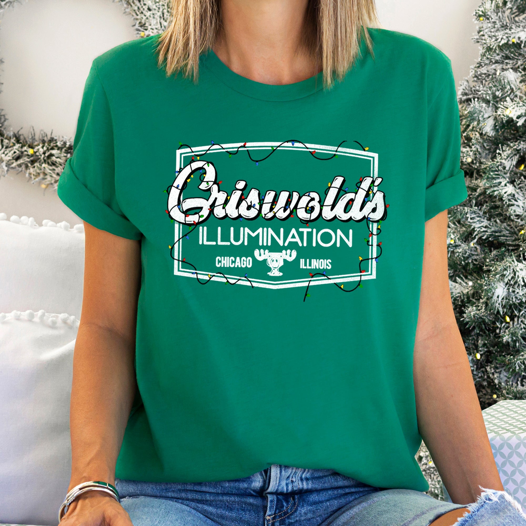 Griswold's Illumination Christmas Vacation Retro Classic Movie Limited Edition Graphic Tee