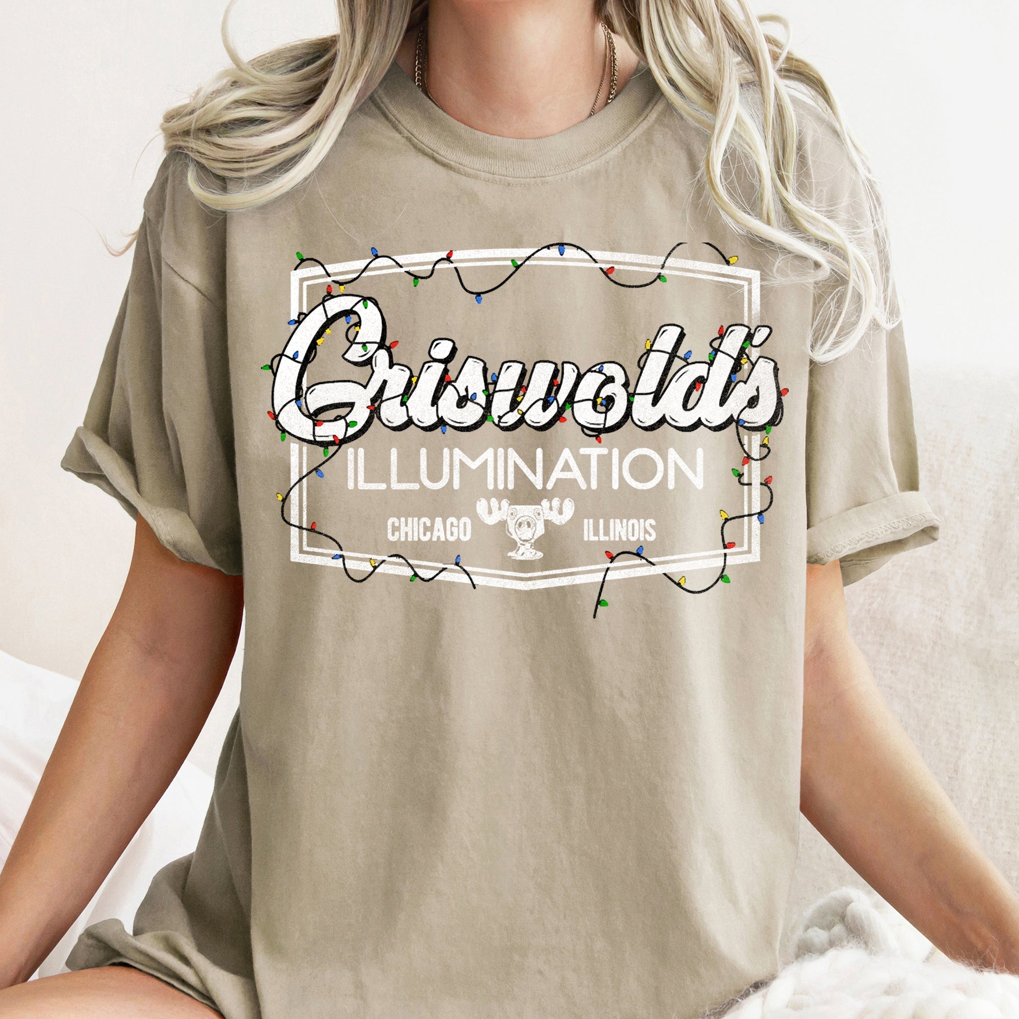 Griswold's Illumination Christmas Vacation Retro Classic Movie Comfort Colors Tee