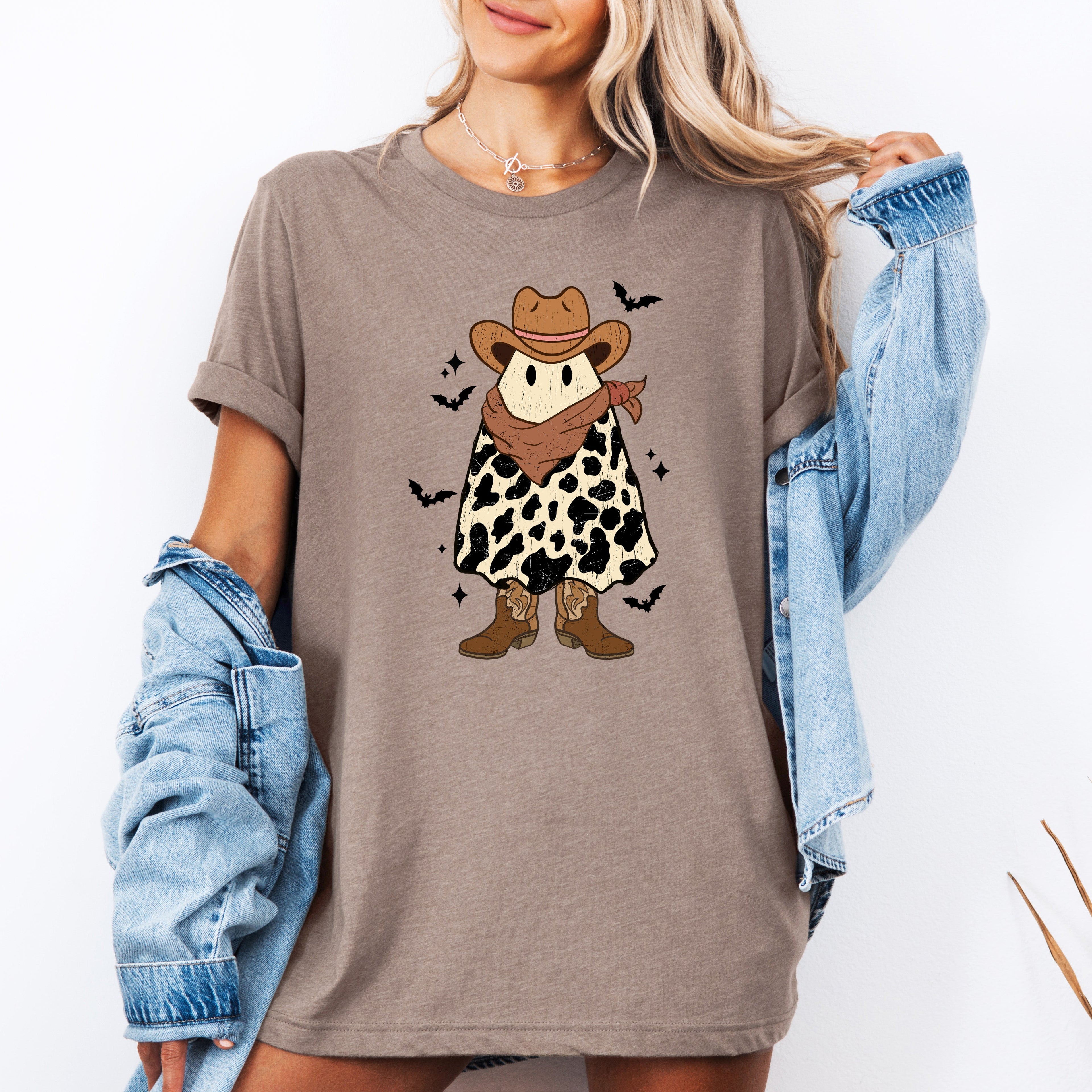 Halloween Ghost Cowboy Western Frontier Spirit Vintage Edition Collectible Graphic Tee