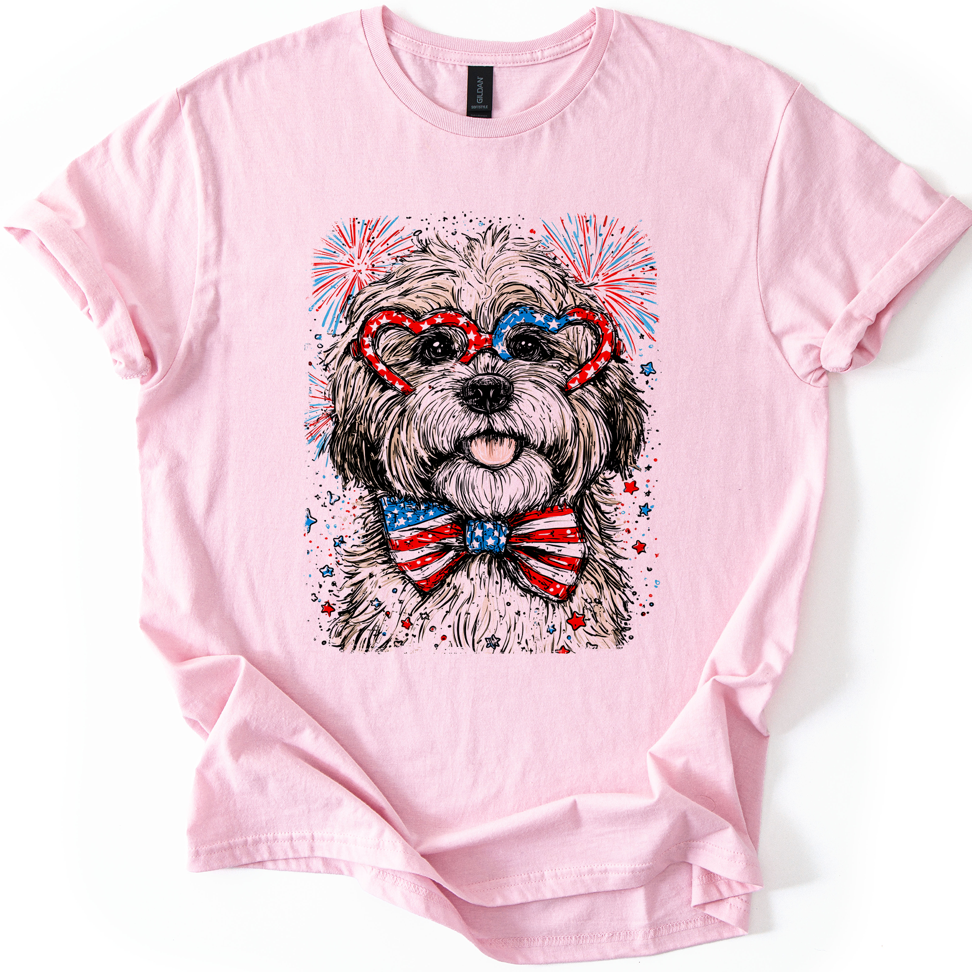 Havanese Patriotic Dog Graphic Tee