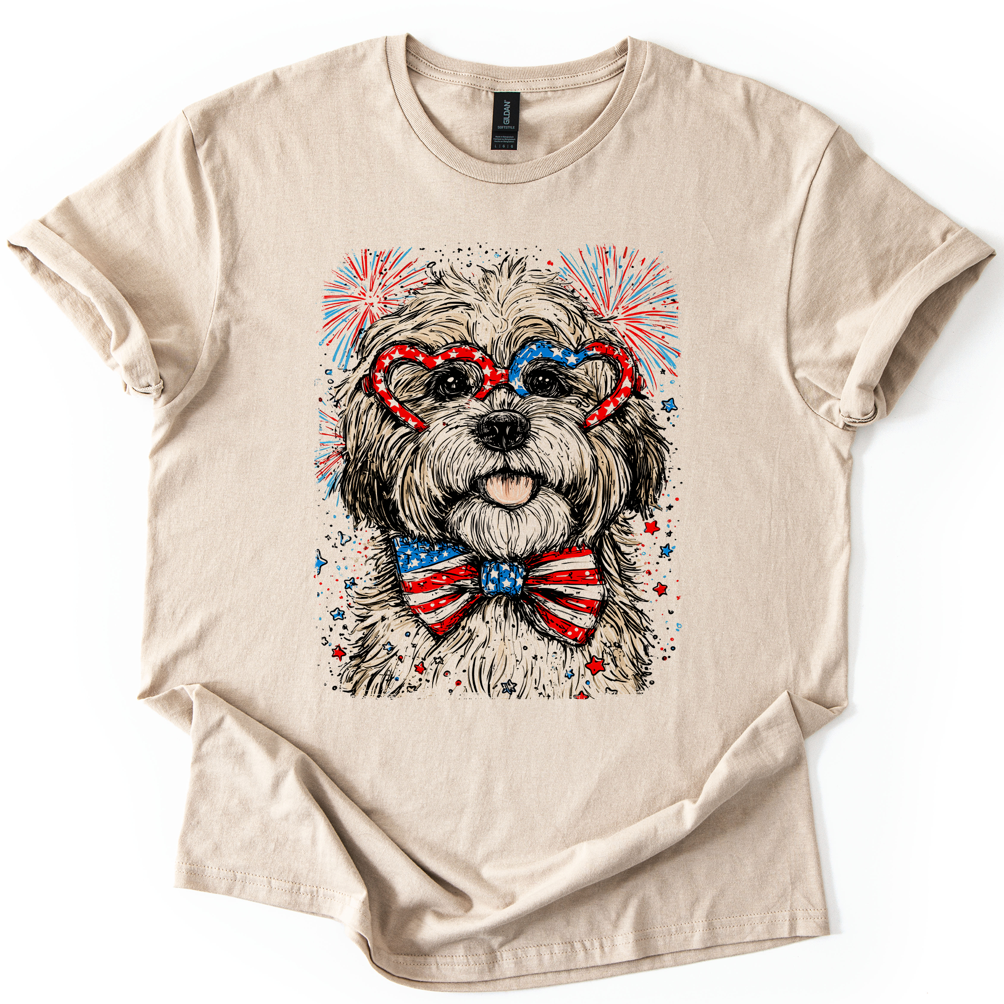 Havanese Patriotic Dog Graphic Tee