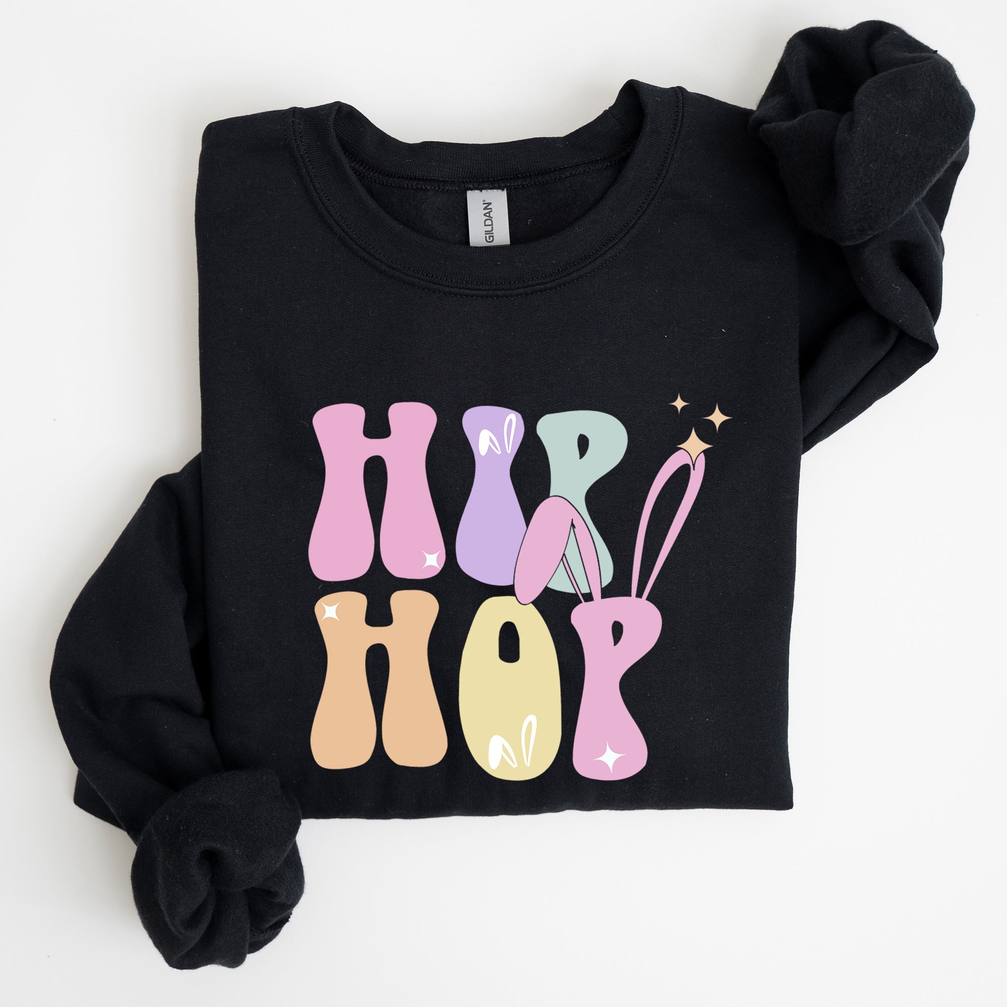 Hip Hop Retro Easter Bunny Rabbit Nostalgic Graphic Print Edition Limited Collection Sweatshirt