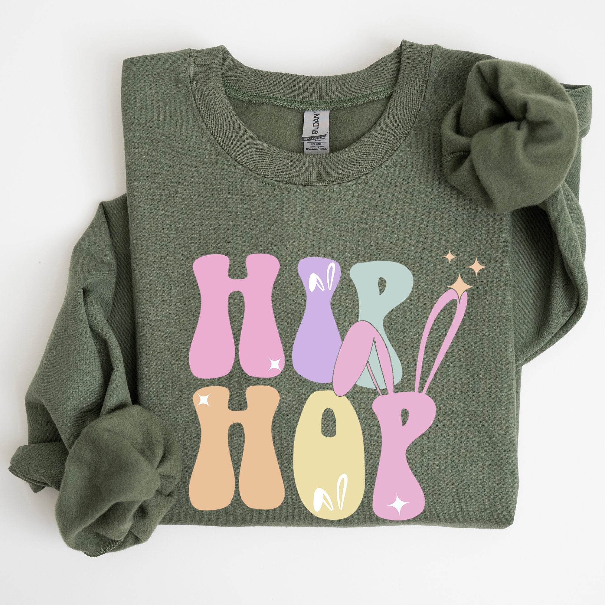 Hip Hop Retro Easter Bunny Rabbit Nostalgic Graphic Print Edition Limited Collection Sweatshirt