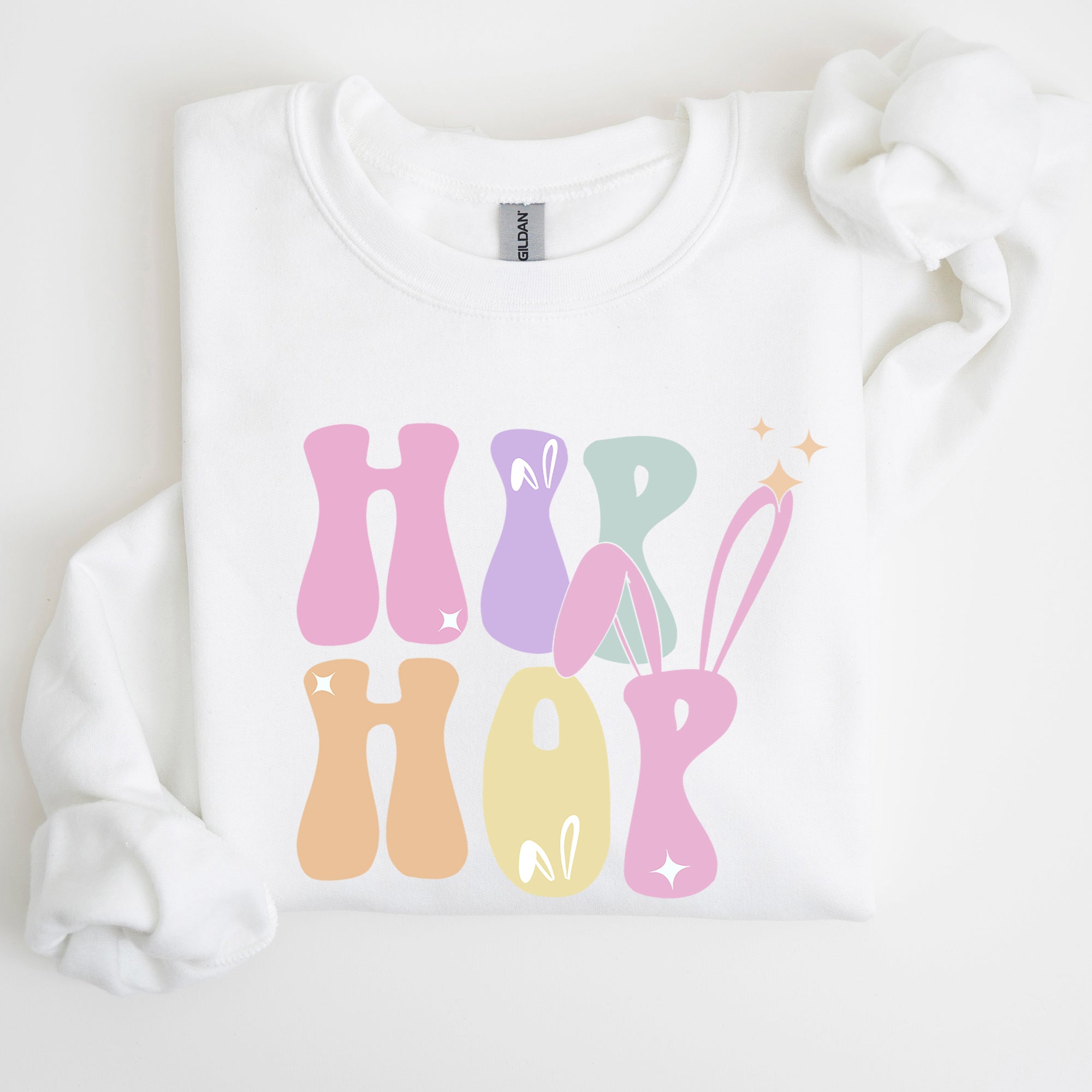 Hip Hop Retro Easter Bunny Rabbit Nostalgic Graphic Print Edition Limited Collection Sweatshirt