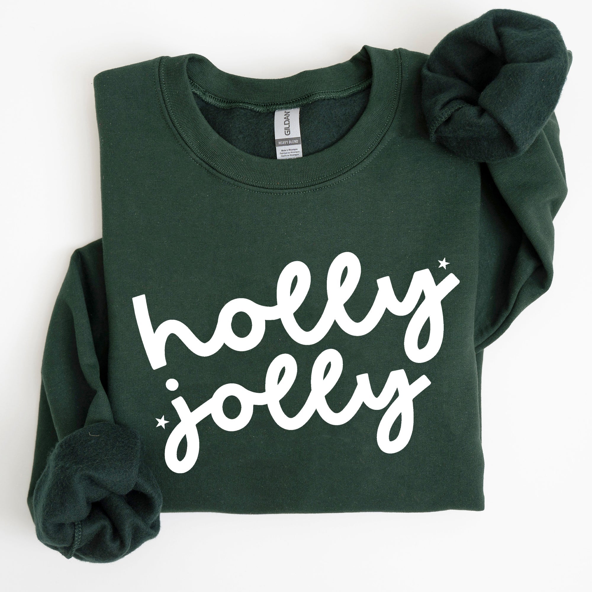 Holly Jolly Retro Christmas Classic Winter Santa Xmas Holiday Edition Sweatshirt