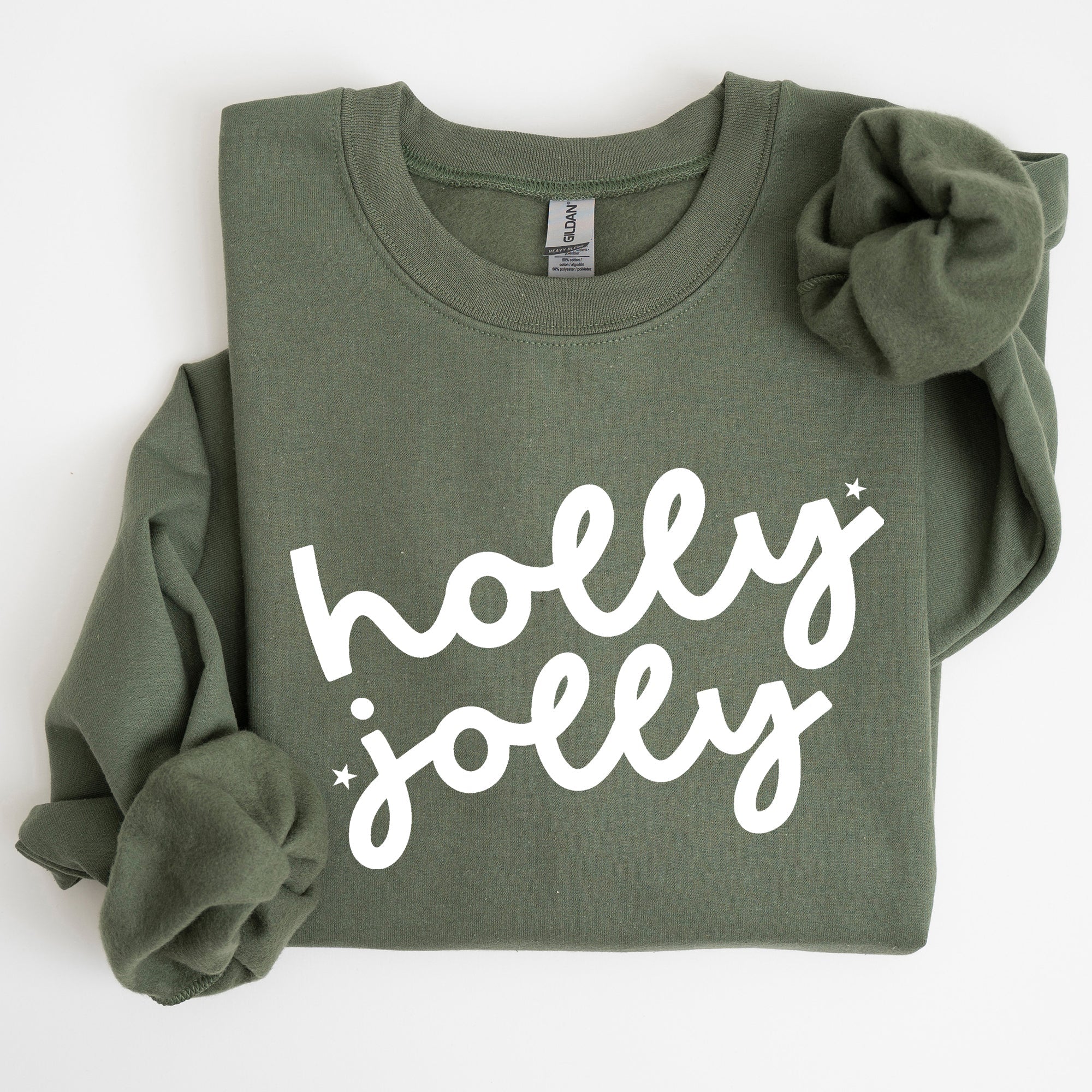 Holly Jolly Retro Christmas Classic Winter Santa Xmas Holiday Edition Sweatshirt