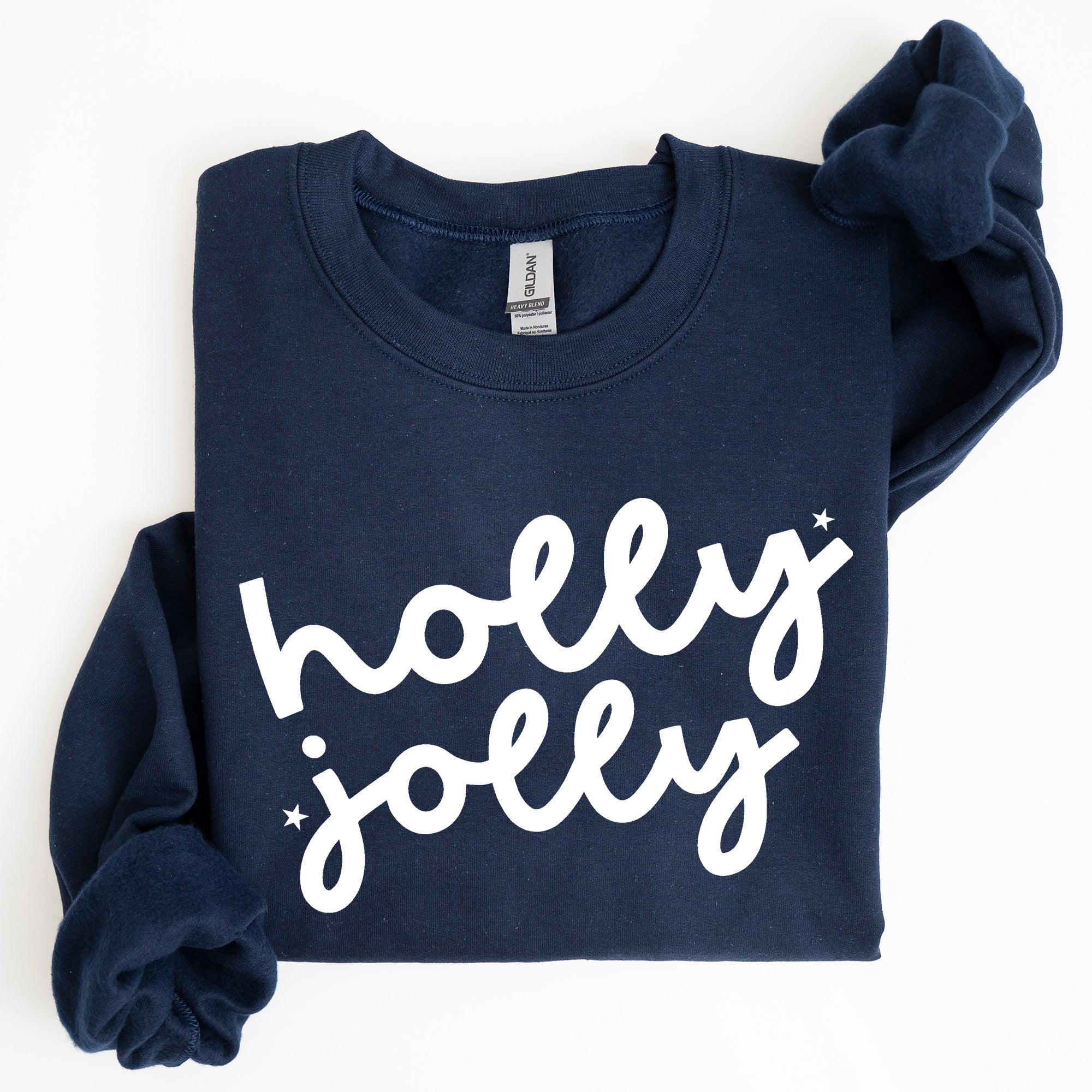 Holly Jolly Retro Christmas Classic Winter Santa Xmas Holiday Edition Sweatshirt