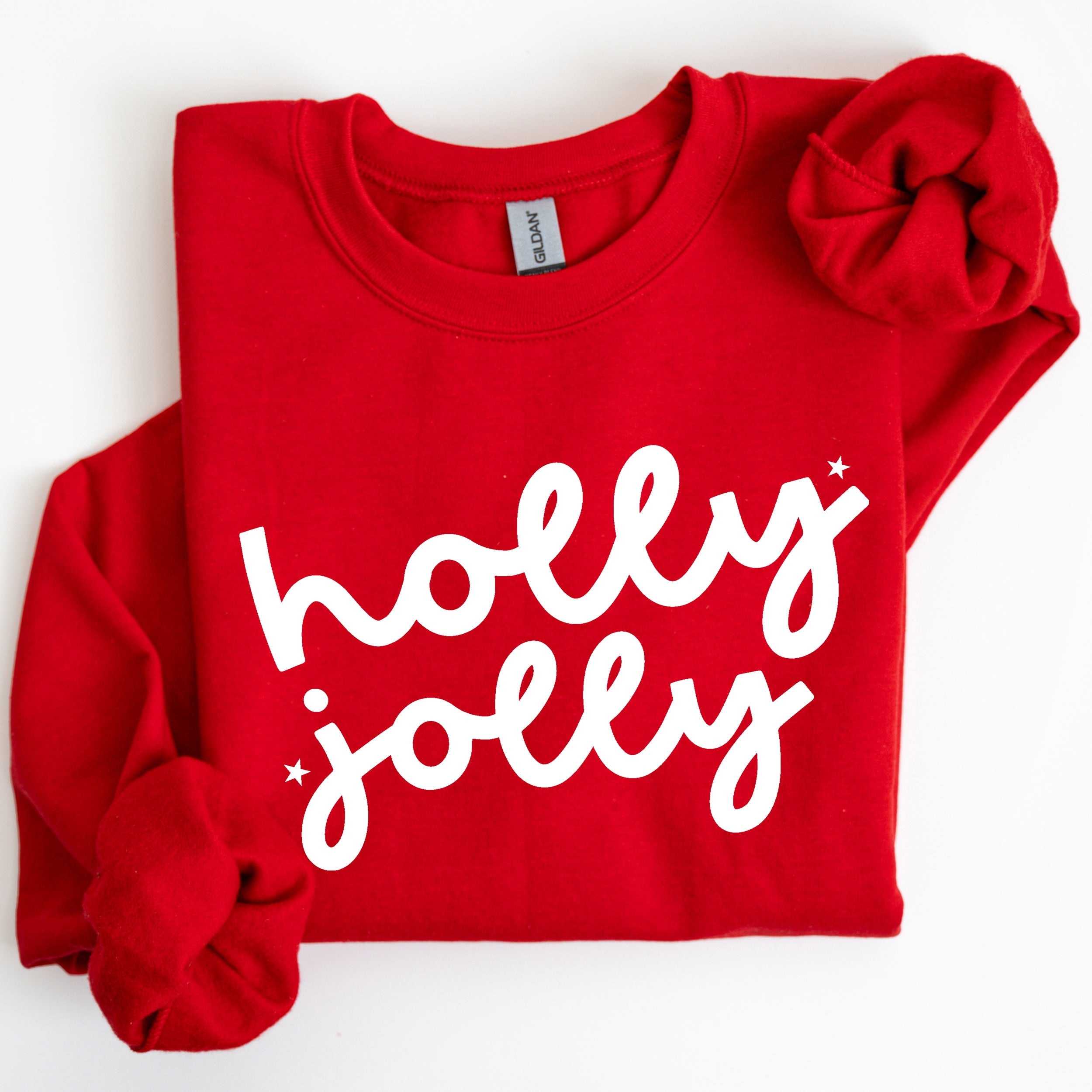 Holly Jolly Retro Christmas Classic Winter Santa Xmas Holiday Edition Sweatshirt