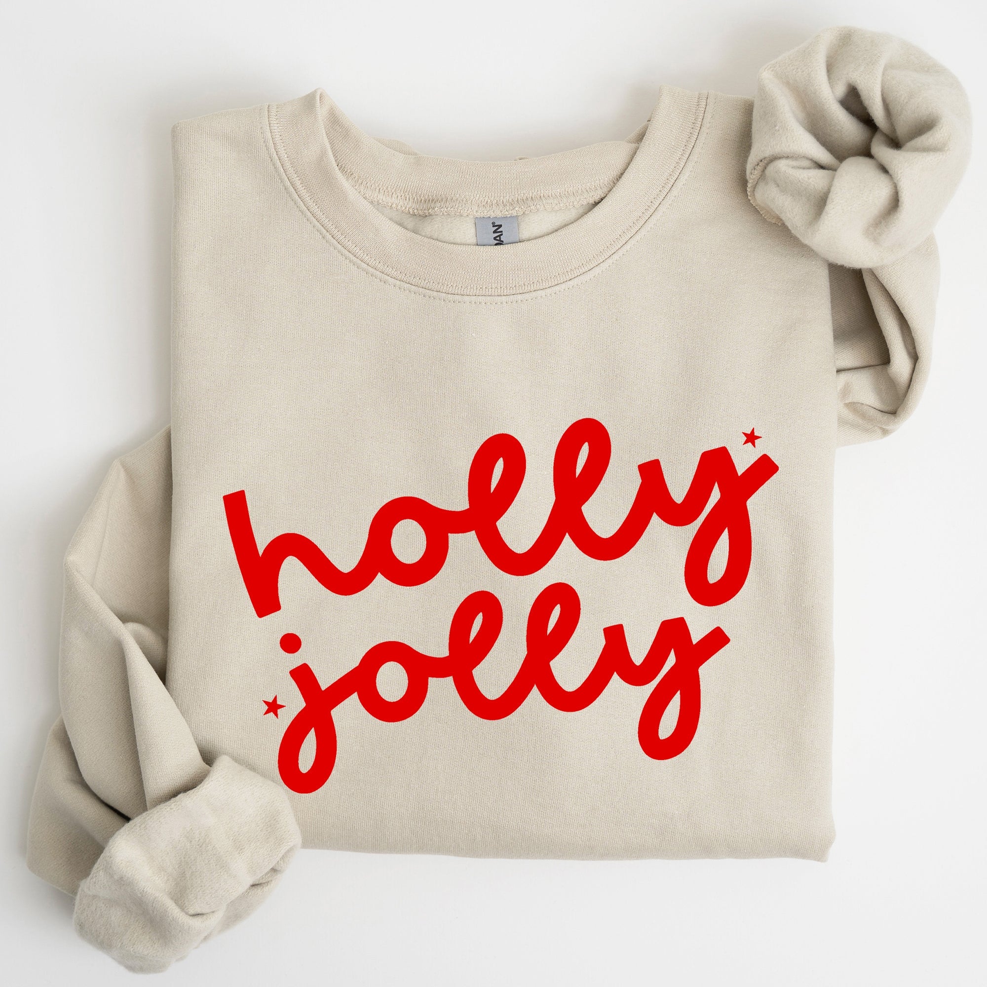 Holly Jolly Retro Christmas Classic Winter Santa Xmas Holiday Edition Sweatshirt