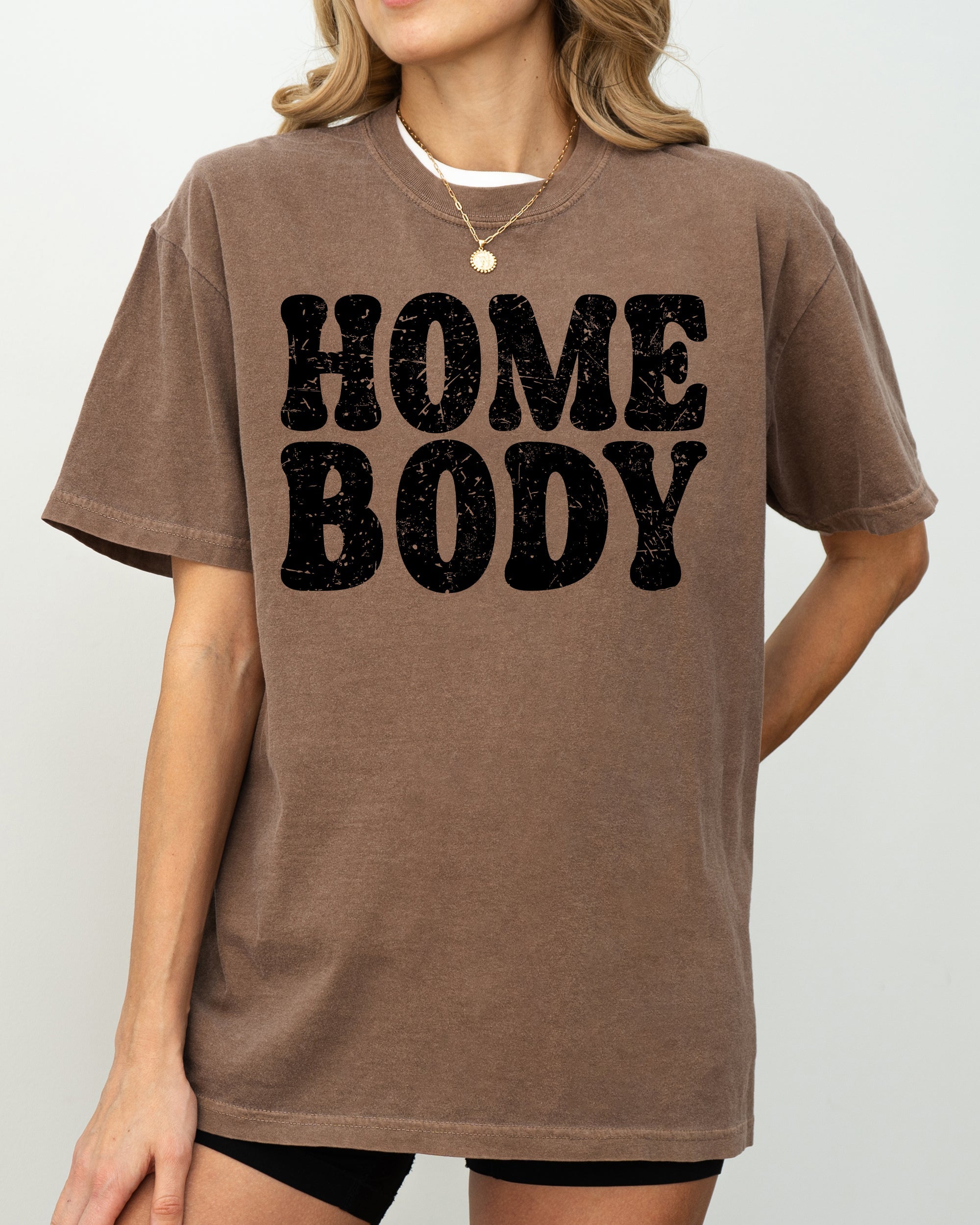 Homebody Retro Cozy Introvert Mental Health Vintage Design Casual Comfort Colors Tee