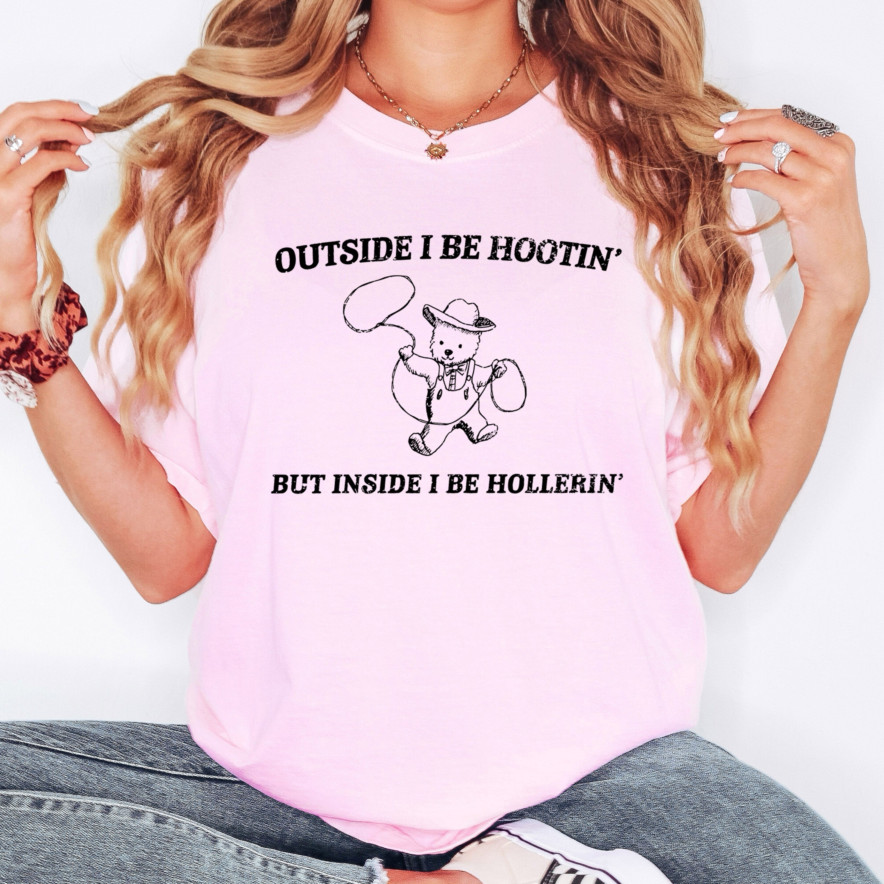 Hootin Hollerin Bear Meme That Cracks Up The Crew For A Classic Comfort Colors Tee