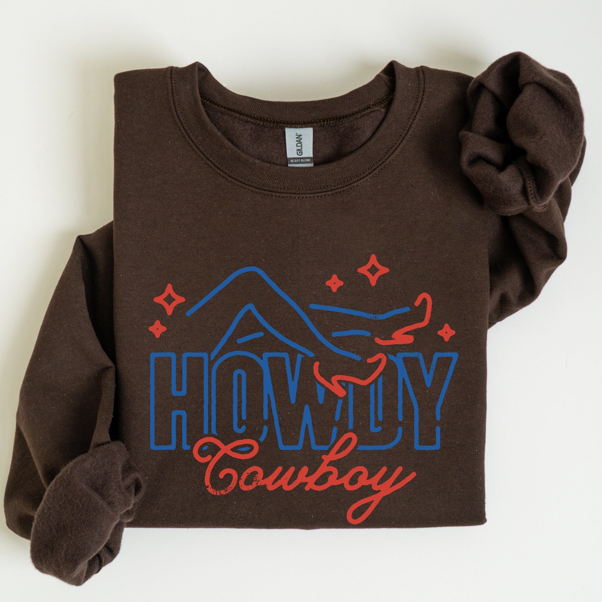 Howdy Cowboy Neon Las Vegas Retro Western Country Icons Neon Nights Edition Sweatshirt