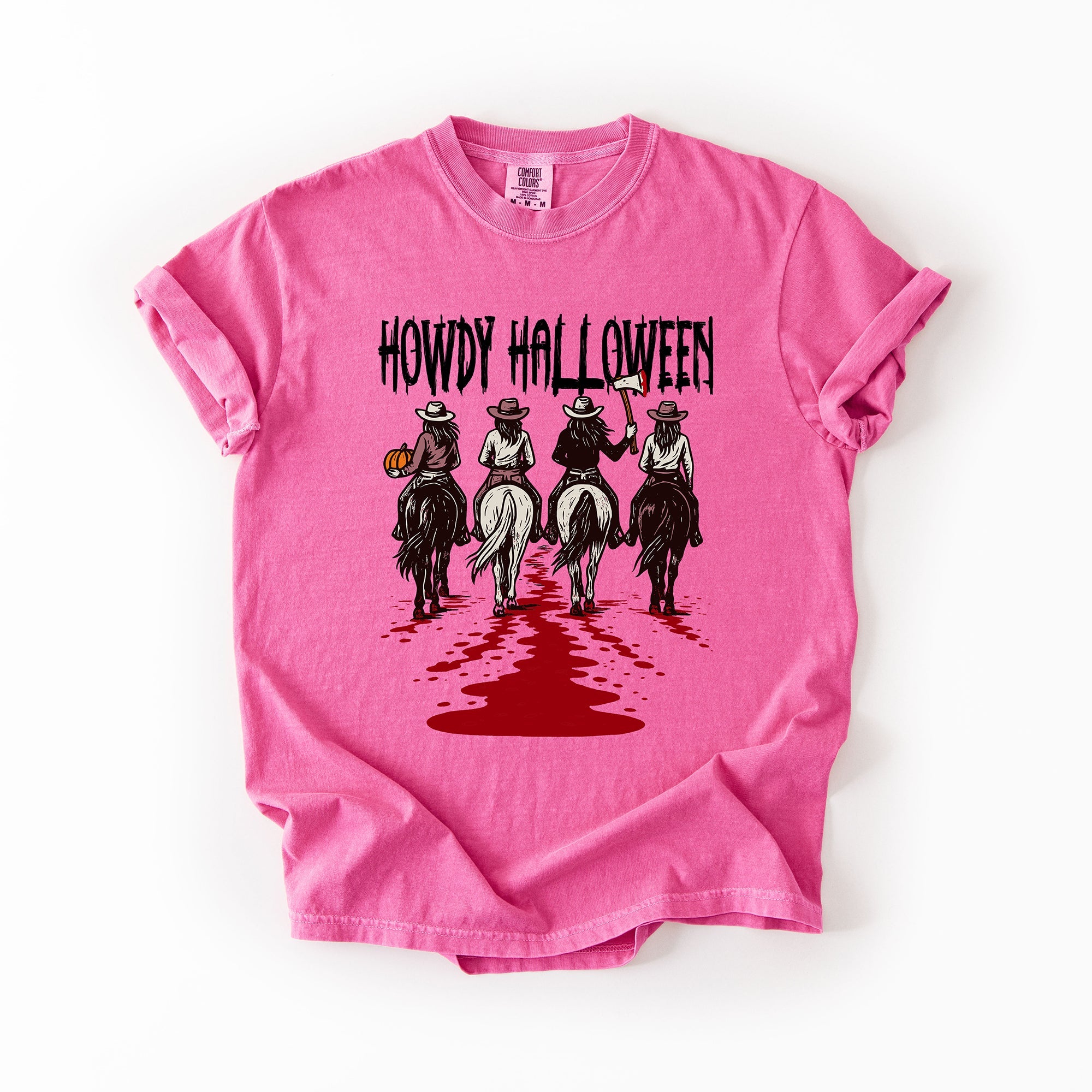 Howdy Halloween, Cowgirls, Western, Spooky Limited Edition Collection Comfort Colors Tee