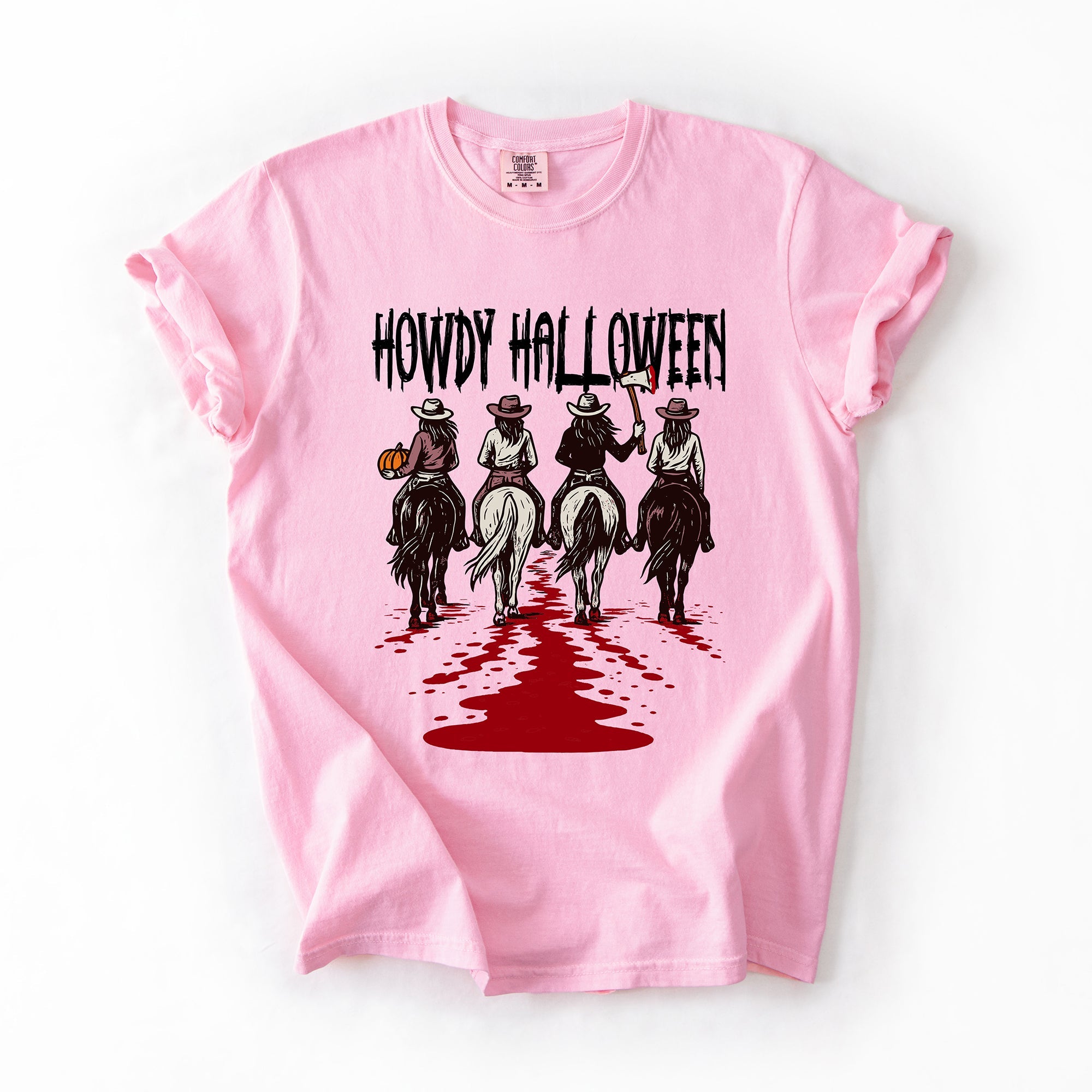 Howdy Halloween, Cowgirls, Western, Spooky Limited Edition Collection Comfort Colors Tee