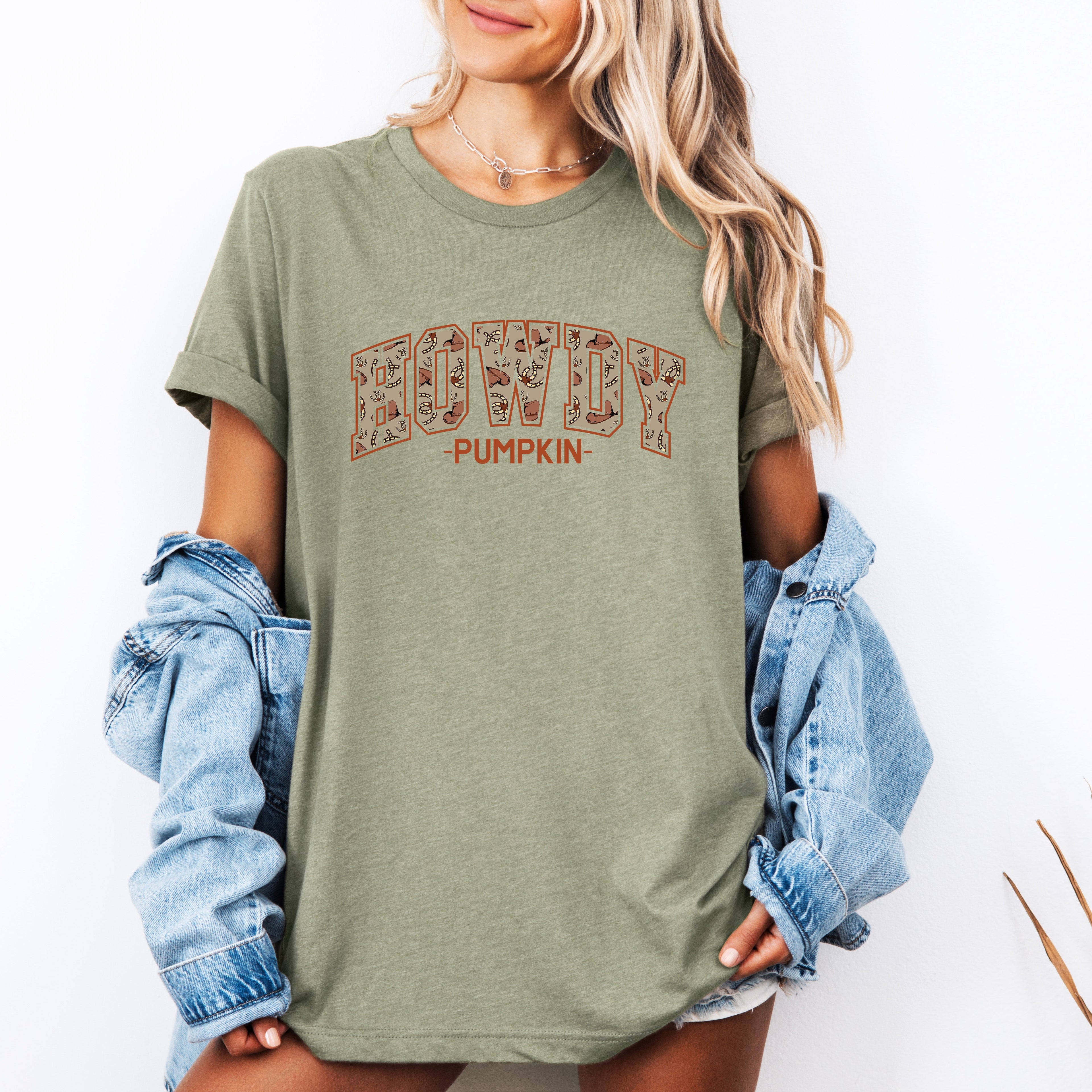 Howdy Pumpkin Varsity Graphic Tee Perfect For Thanksgiving Gatherings And Cozy Autumn Days