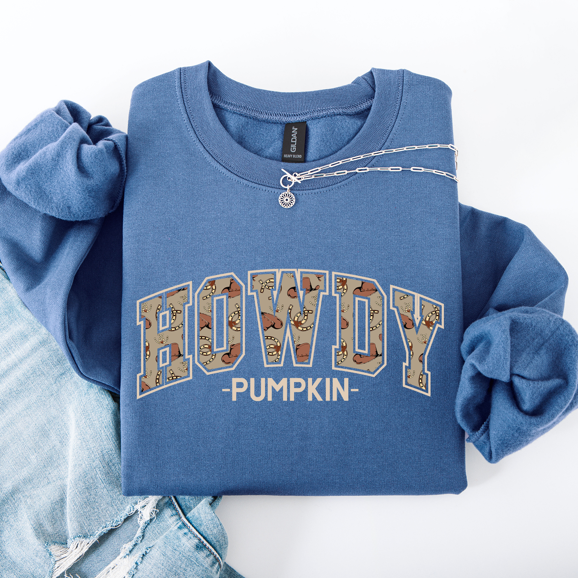 Howdy Pumpkin Varsity Collegiate Autumn Graphic Cozy Vintage For Everyday Layering Comfort Sweatshirt