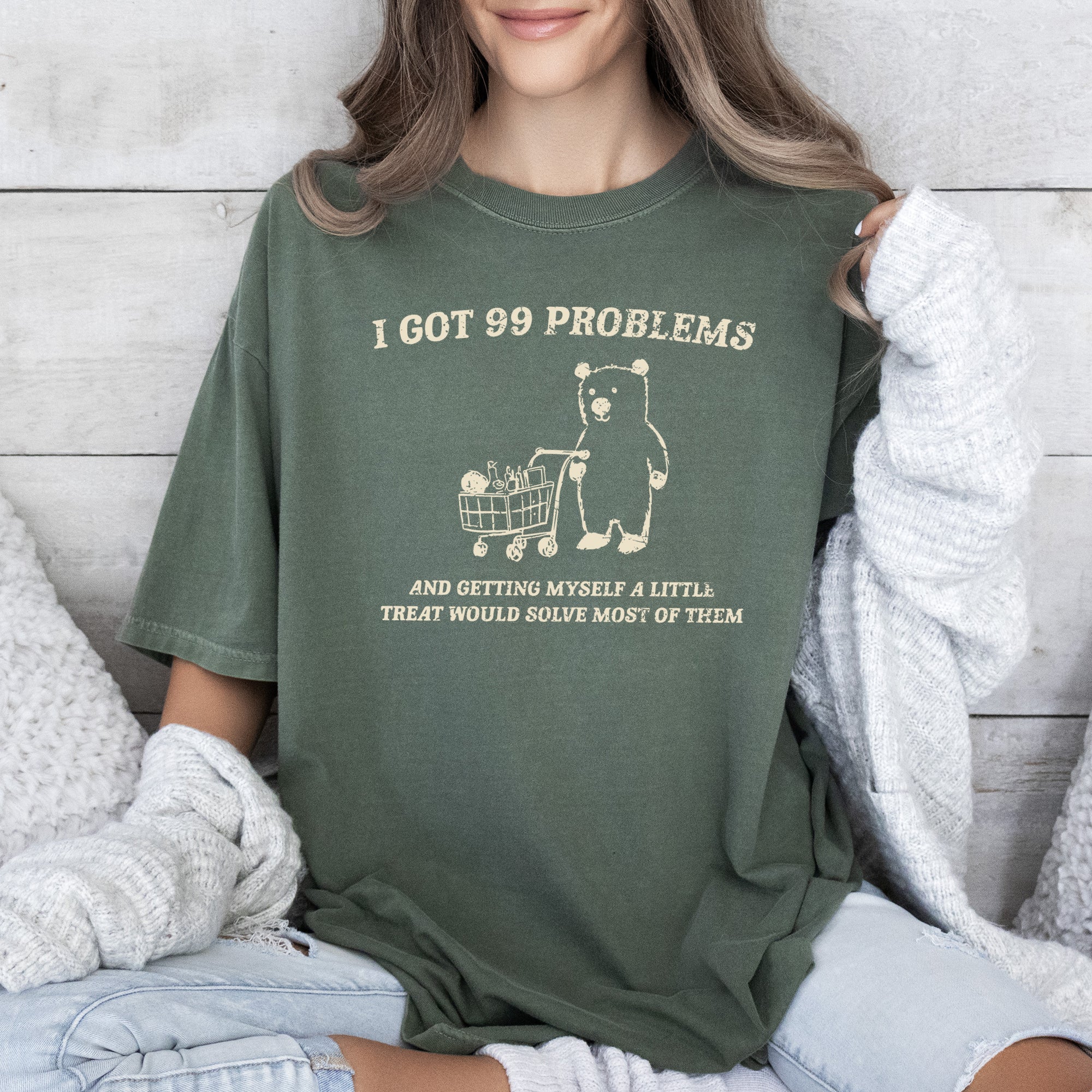 I Got 99 Problems Snack Bear Meme Design Edition For Meme Lovers Comfort Colors Tee