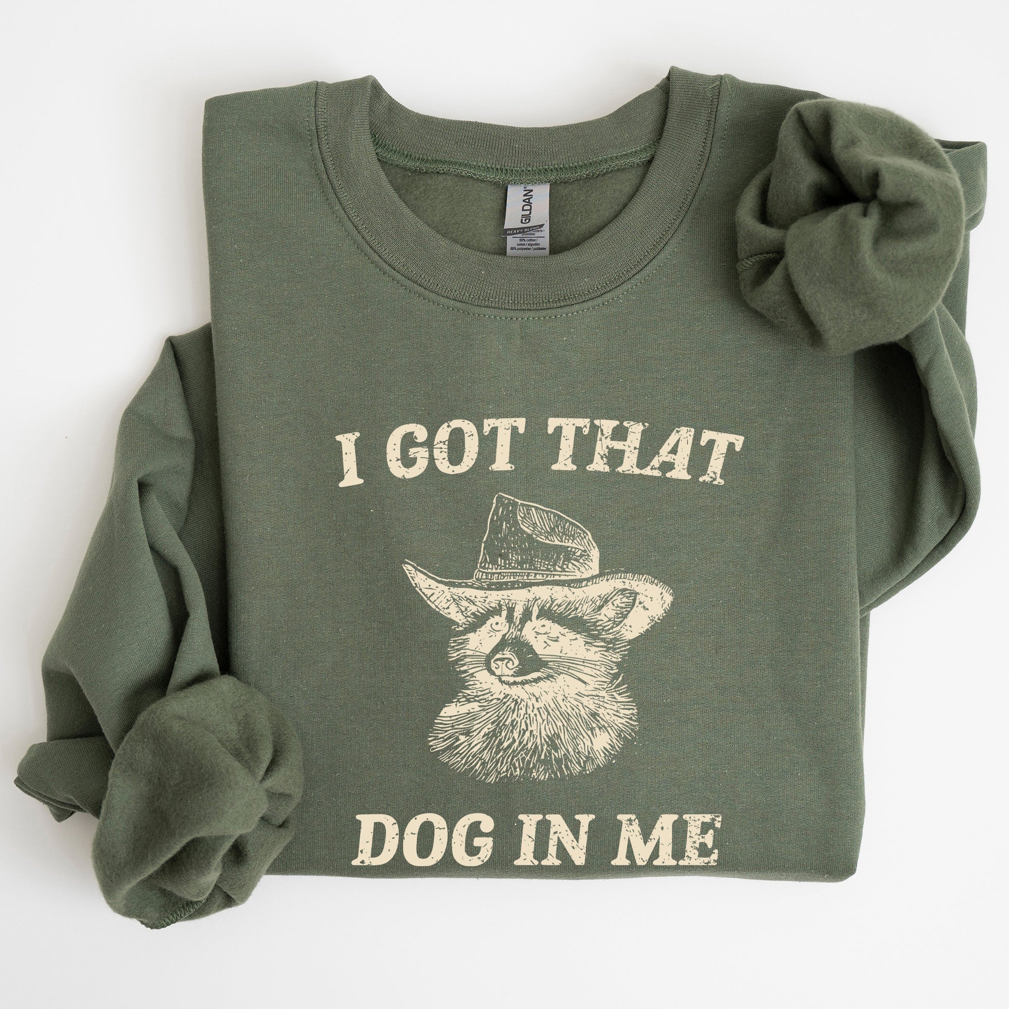 I Got That Dog In Me Raccoon Meme Laughing At The Internet Everyday Today Sweatshirt