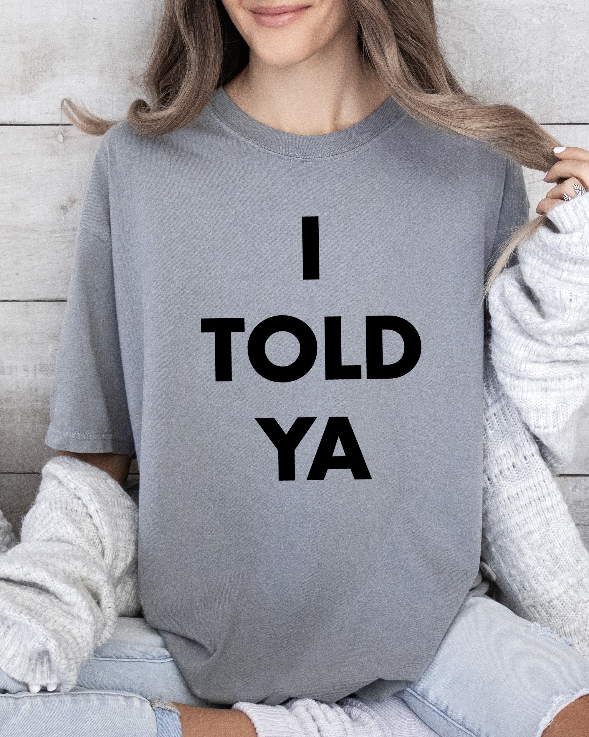 I Told Ya Challengers Movie Trend Tennis Retro Vintage Throwback Comfort Colors Tee