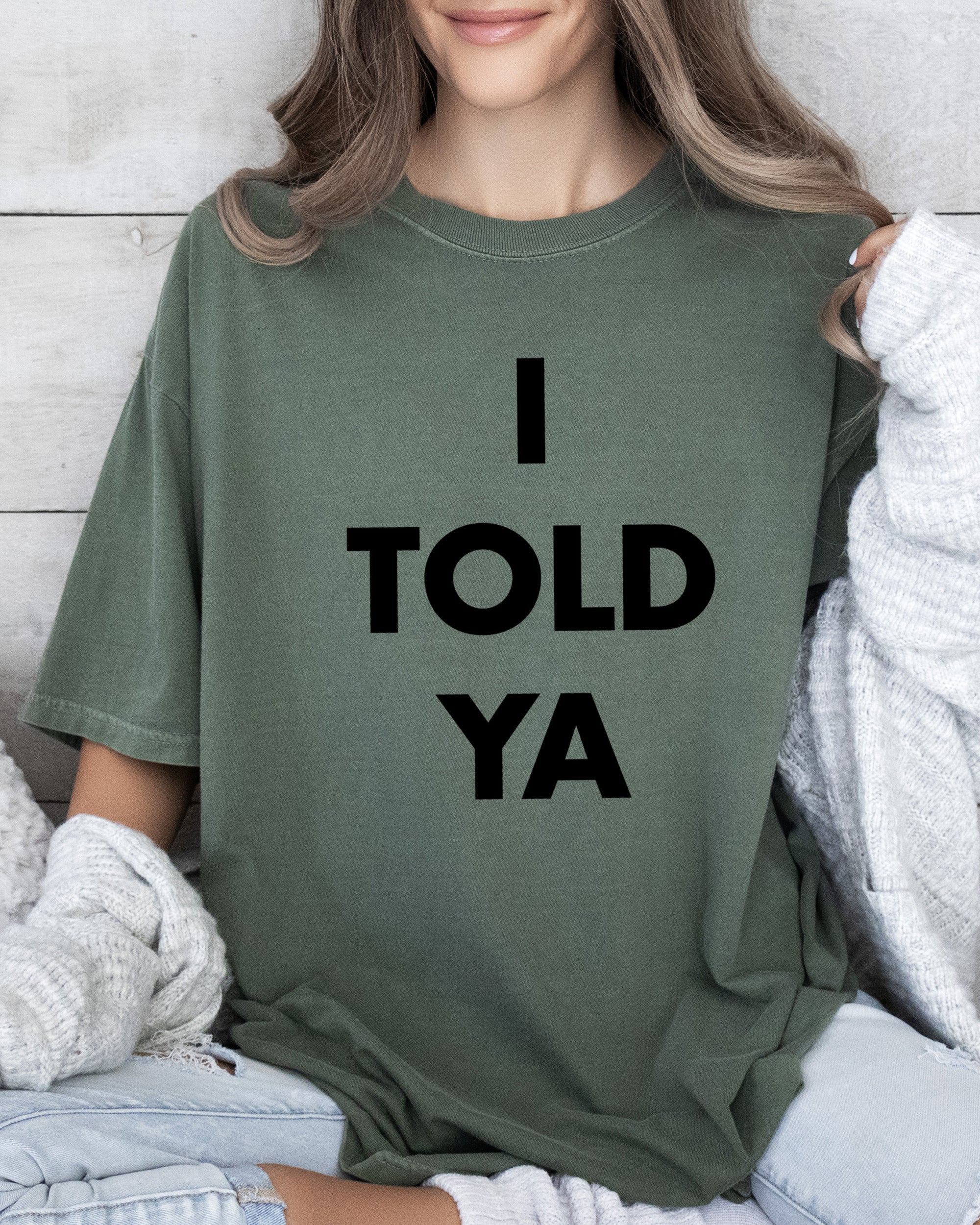 I Told Ya Challengers Movie Trend Tennis Retro Vintage Throwback Comfort Colors Tee
