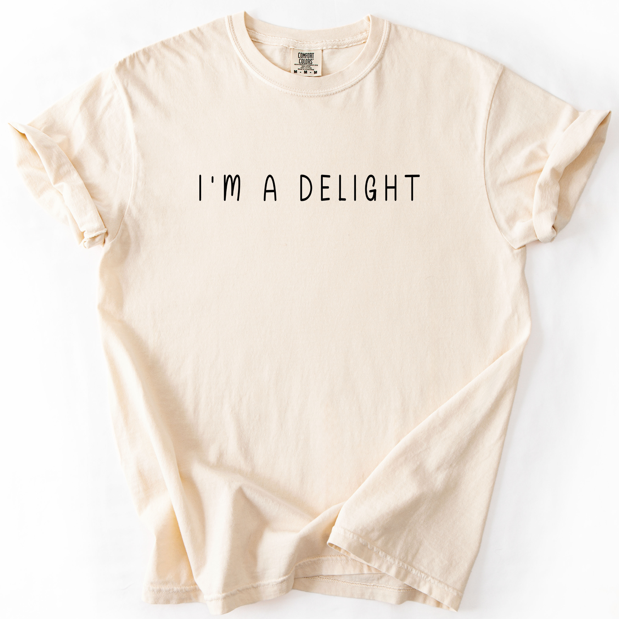 I'm A Delight, Sassy, Sarcastic, Minimalist, Funny Comfort Colors Tee Limited Edition
