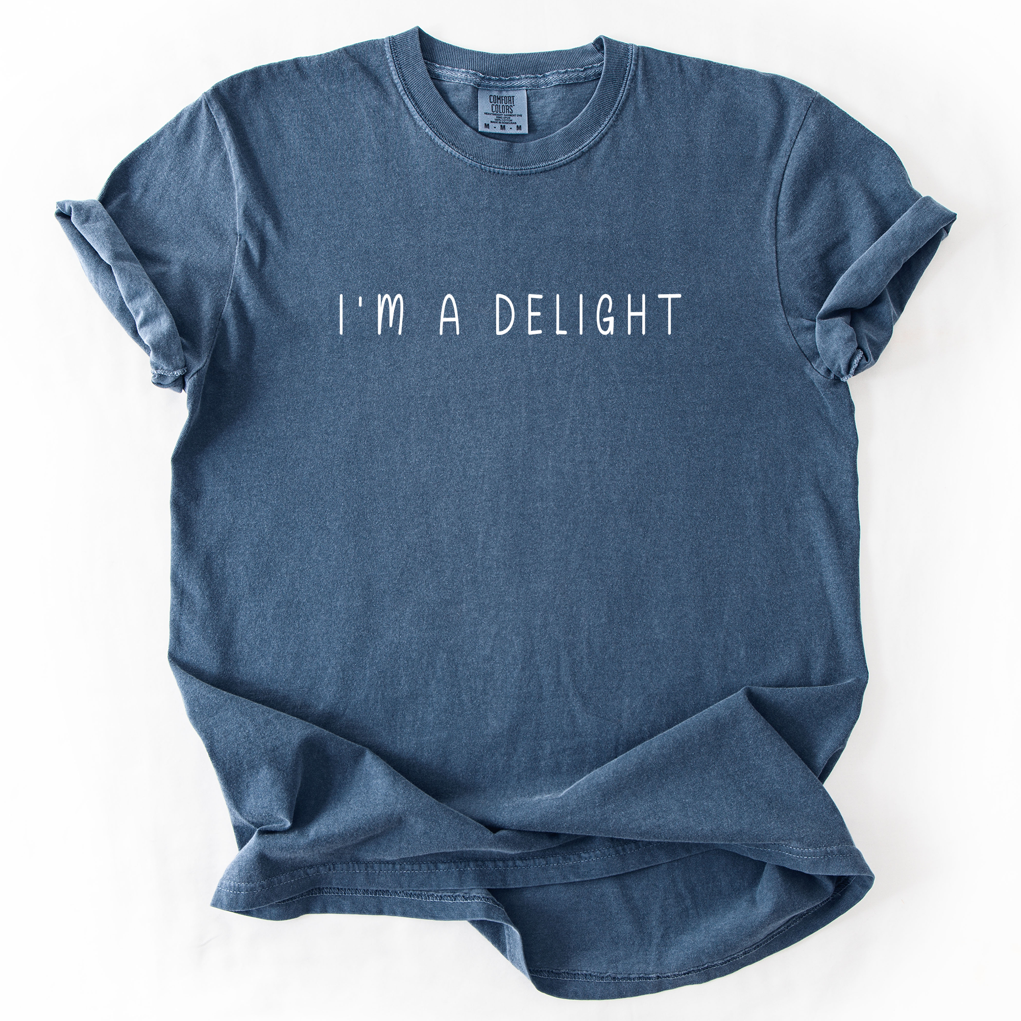 I'm A Delight, Sassy, Sarcastic, Minimalist, Funny Comfort Colors Tee Limited Edition