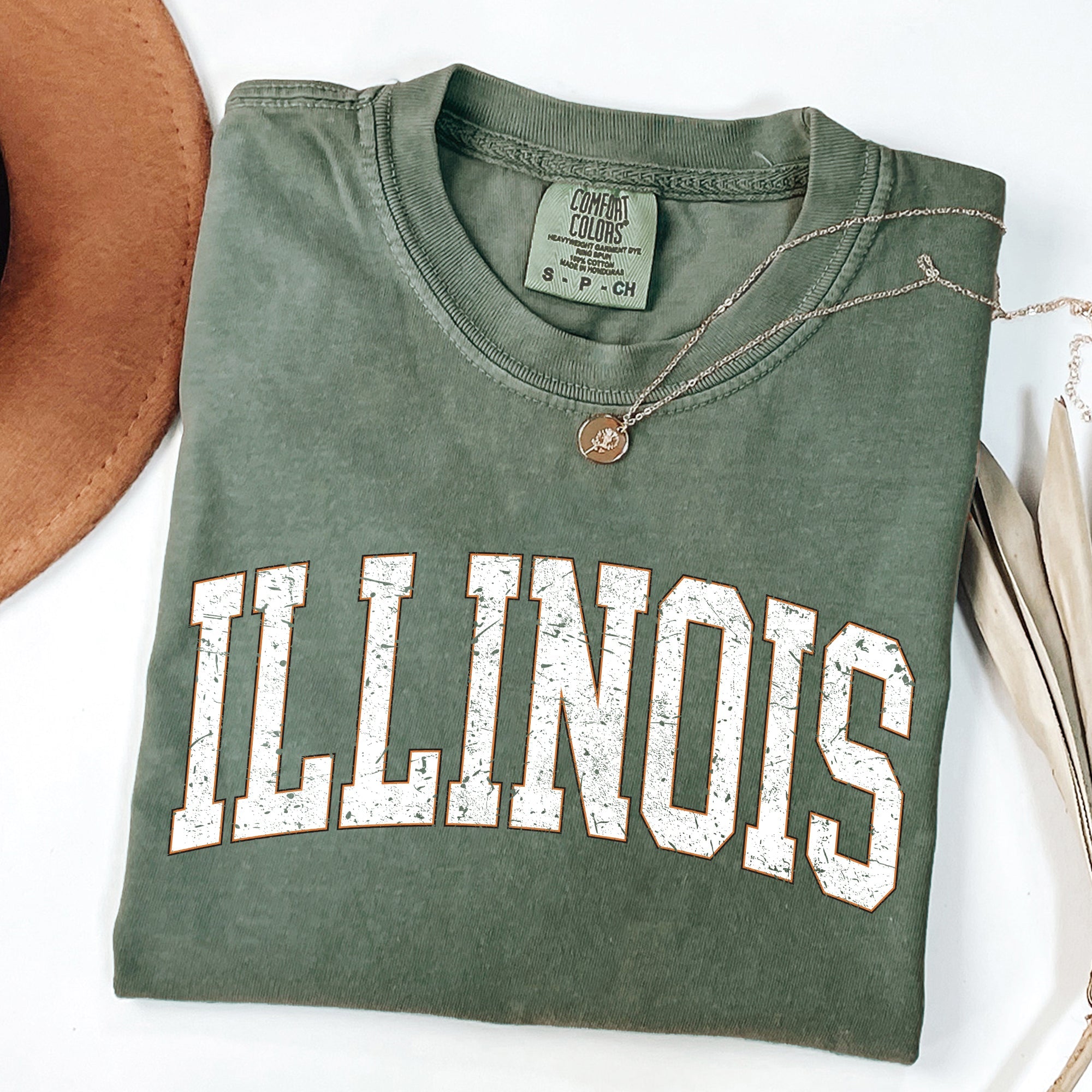 Illinois Football Tailgate Party Big Game State Pride University College Comfort Colors Tee