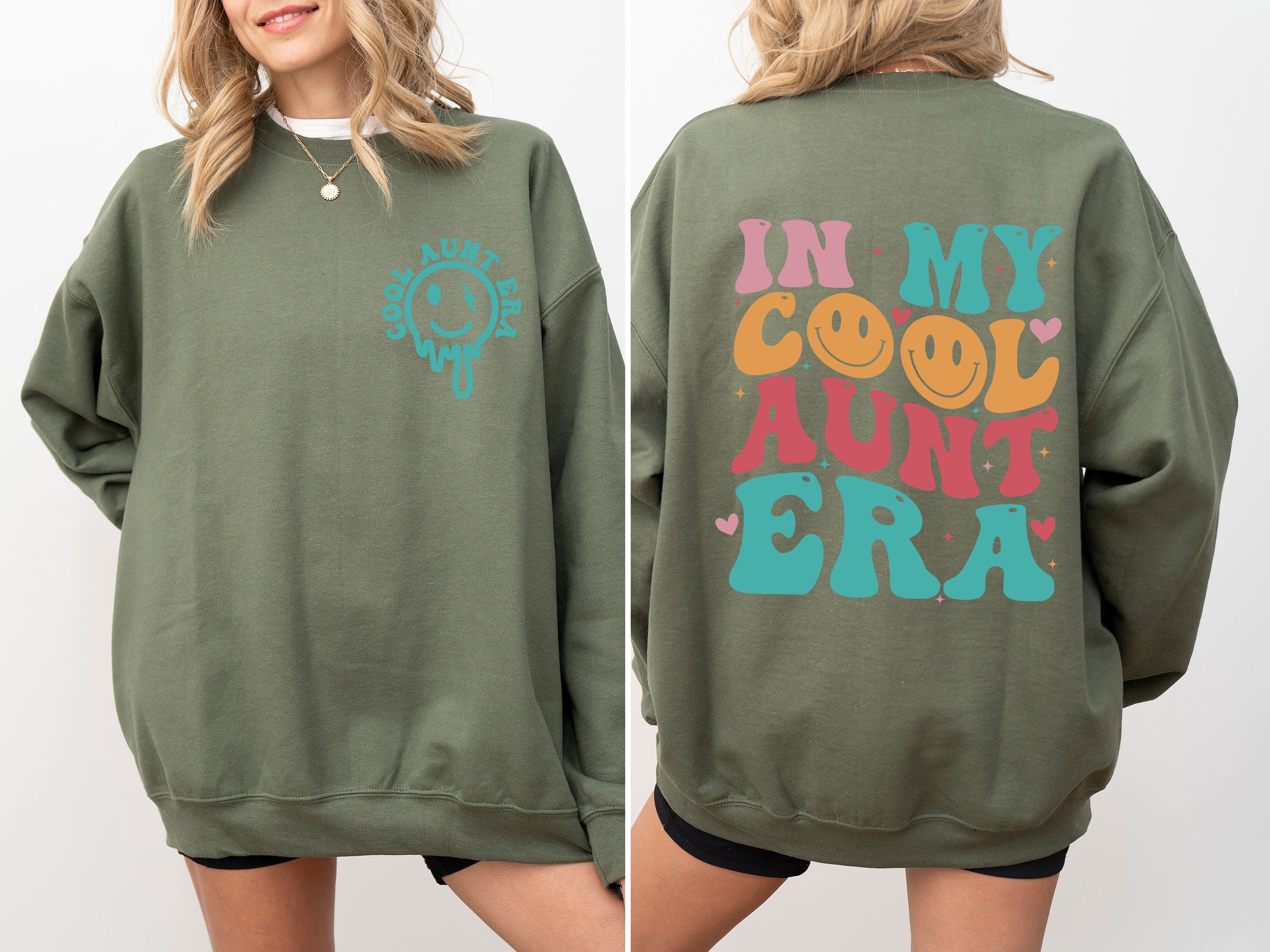 In My Cool Aunt Era, Auntie, Mother's Day Celebration Edition Cozy Fleece Sweatshirt