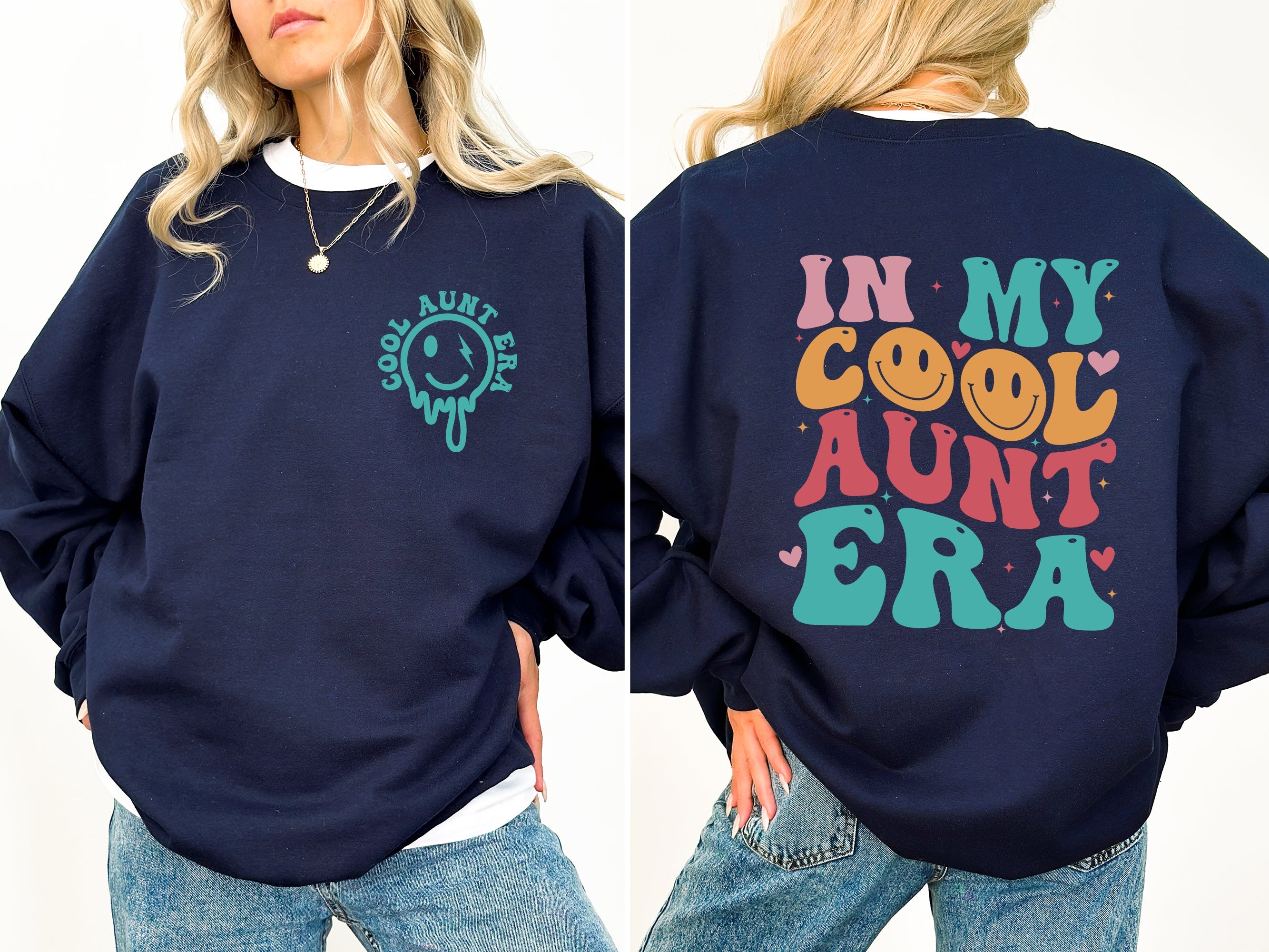 In My Cool Aunt Era, Auntie, Mother's Day Celebration Edition Cozy Fleece Sweatshirt