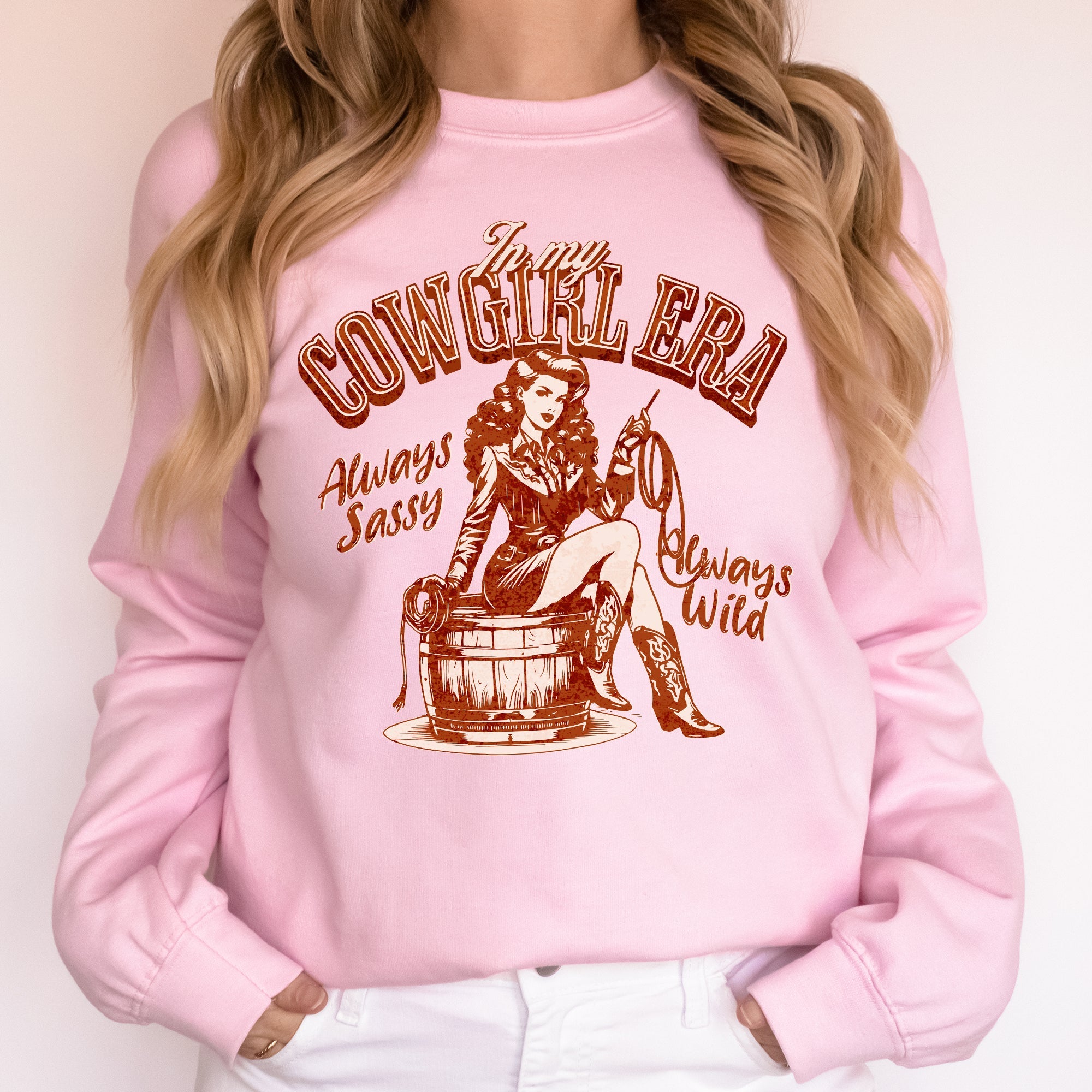 In My Cowgirl Era Sassy Western Country Cozy Fleece Everyday Ride Ready Western Lifestyle Sweatshirt
