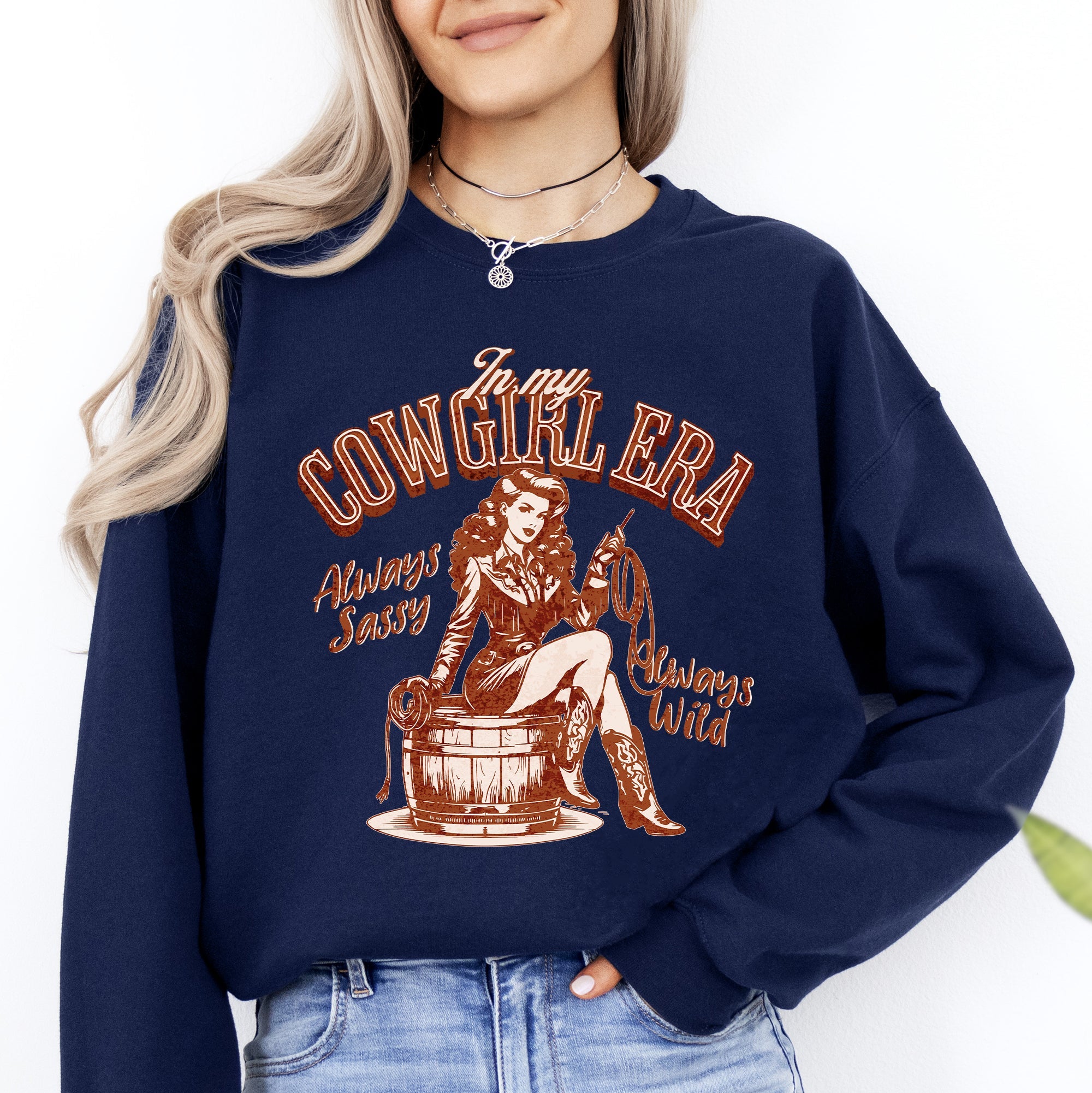 In My Cowgirl Era Sassy Western Country Cozy Fleece Everyday Ride Ready Western Lifestyle Sweatshirt