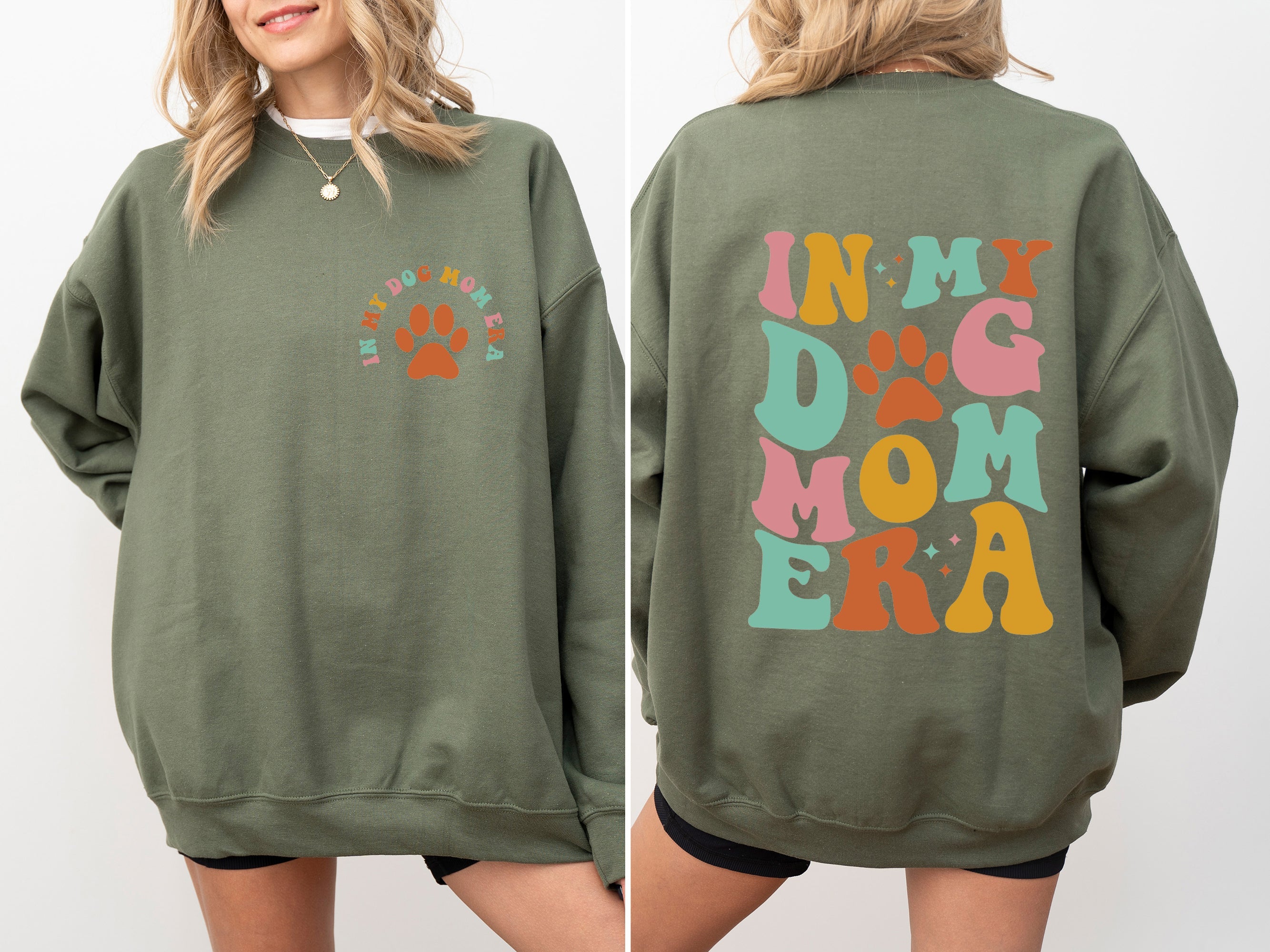 In My Dog Mom Era Mother's Day Graphic Dog Mom Celebration For Dog Lovers Sweatshirt