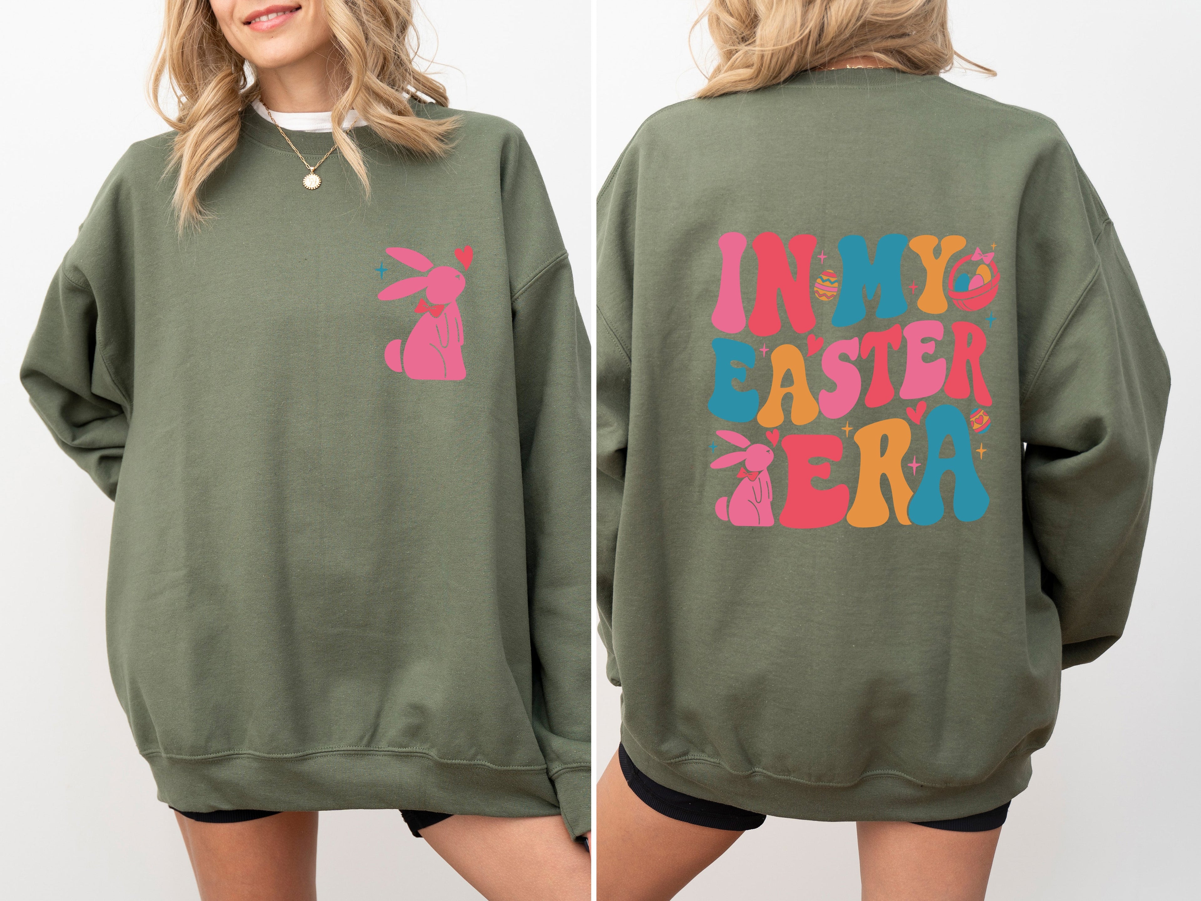 In My Easter Era Bunny Rabbit Festive Easter Celebration Of Springtime Charm And Cozy Comfort Sweatshirt