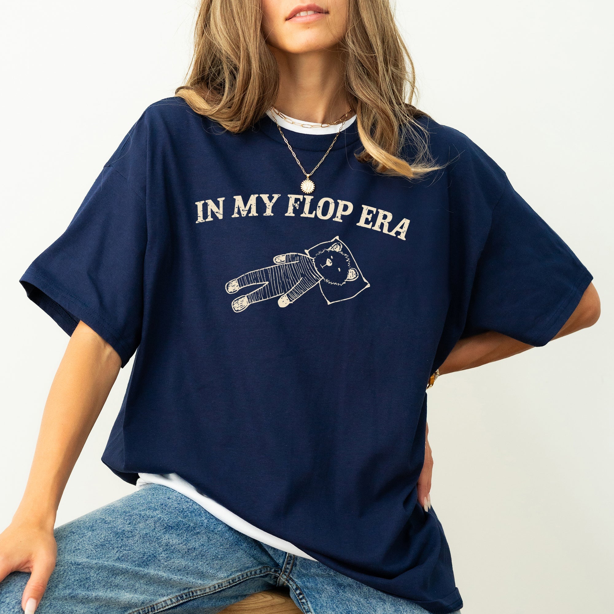In My Flop Era Bear Meme Aesthetic Funny Vintage Style Pop Culture Graphic Comfort Colors Tee